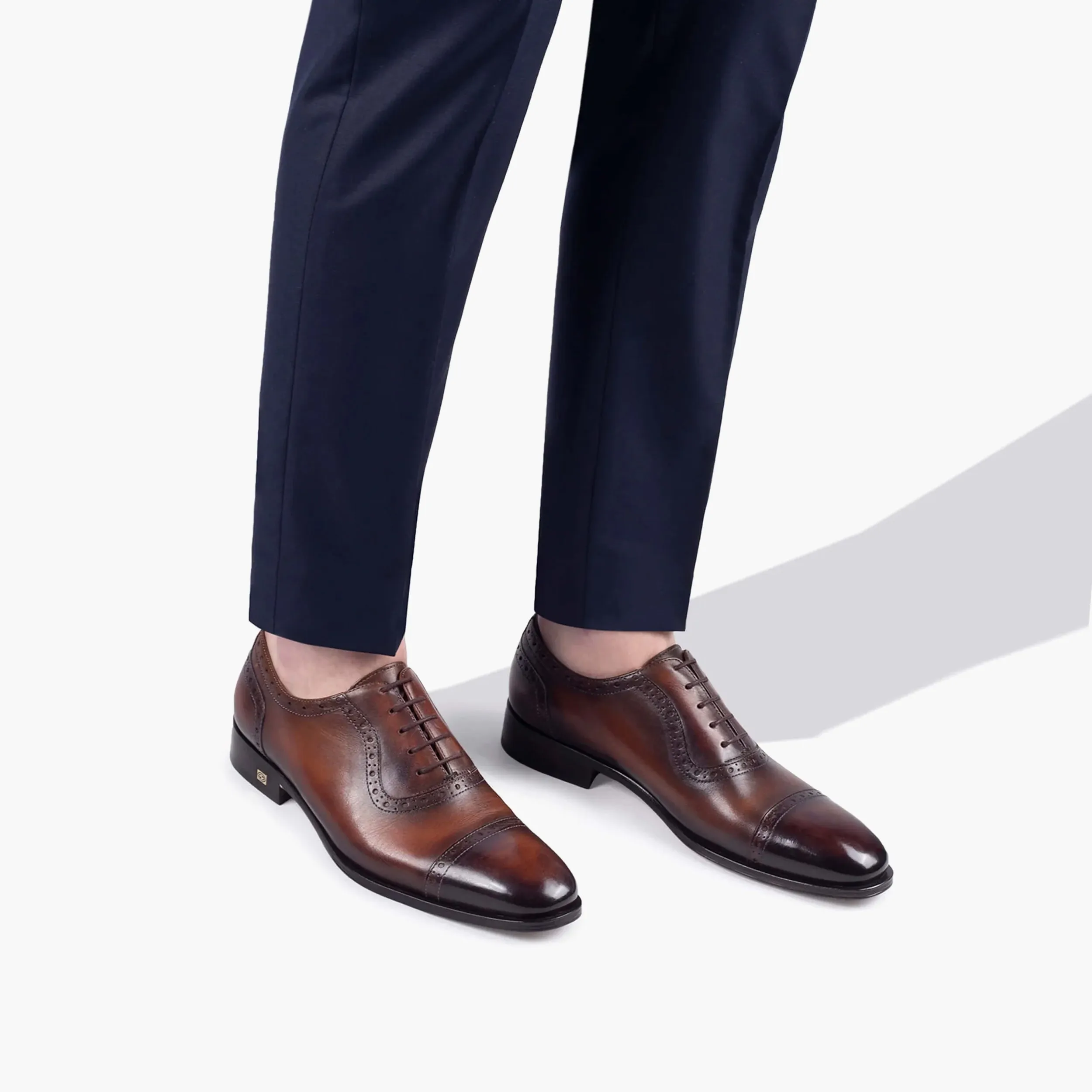 Men's Dark & Light Brown Oxford Lace-Up sold by Armos product image thumbnail 5