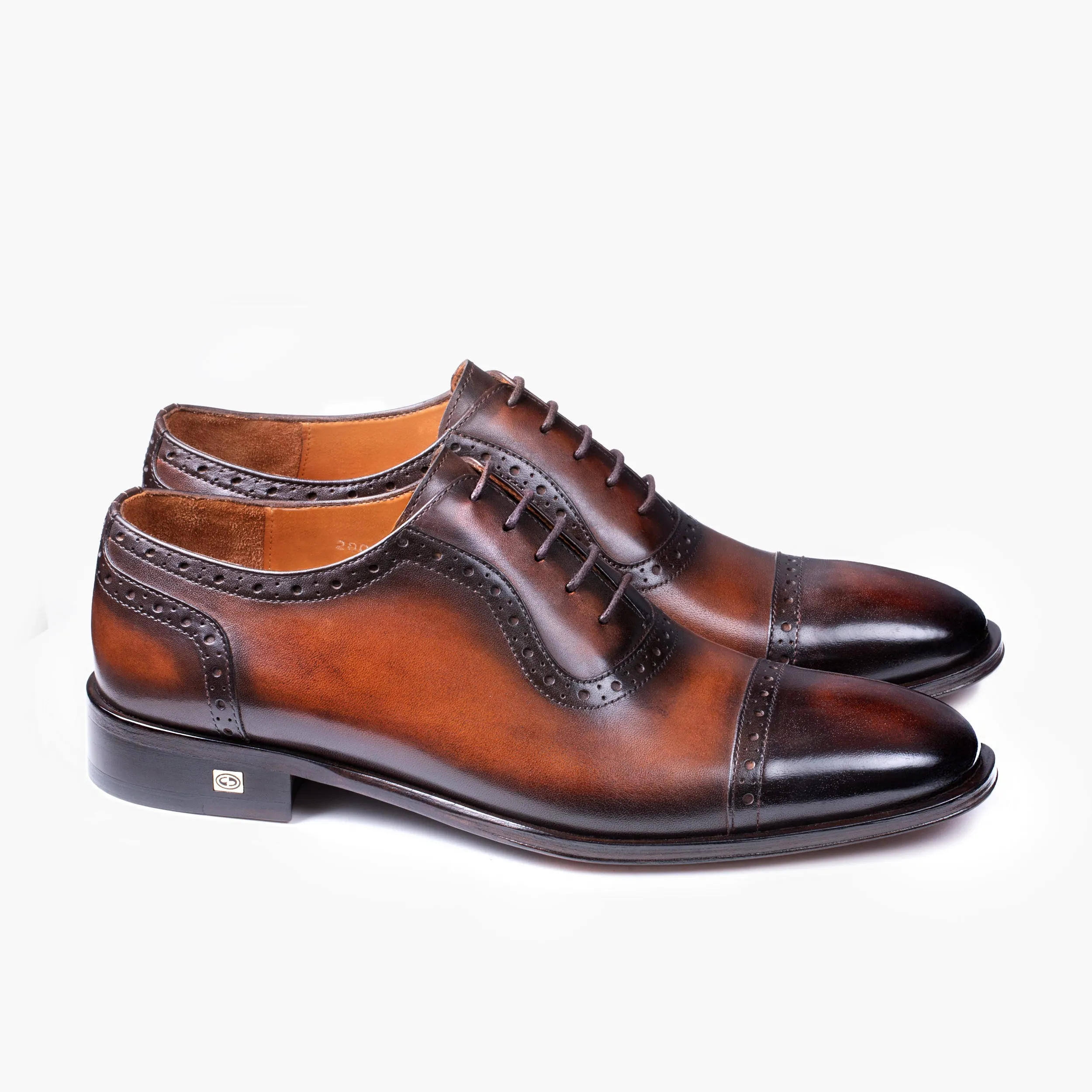 Men's Dark & Light Brown Oxford Lace-Up sold by Armos product image thumbnail 3