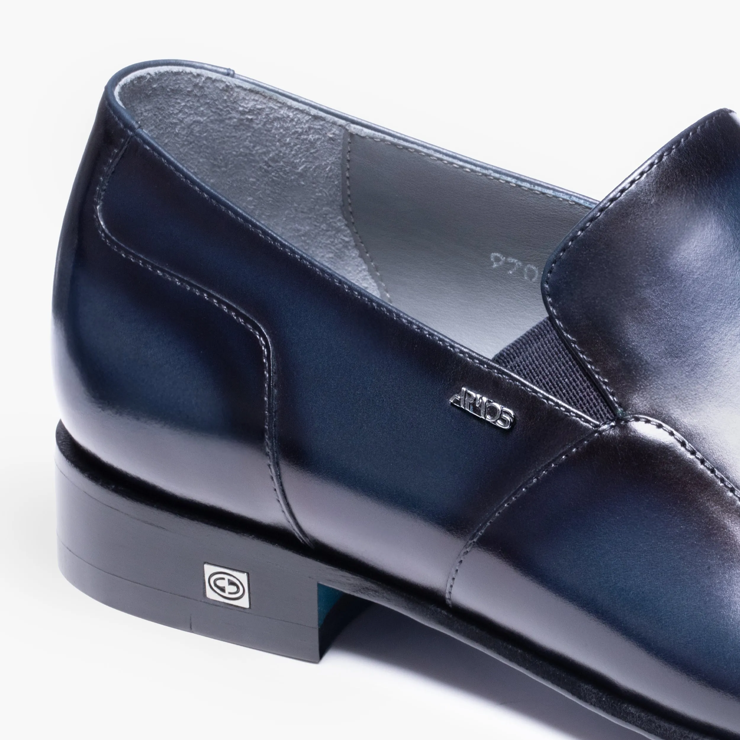 Men's Blue Patina Leather Loafer sold by Armos product image thumbnail 5