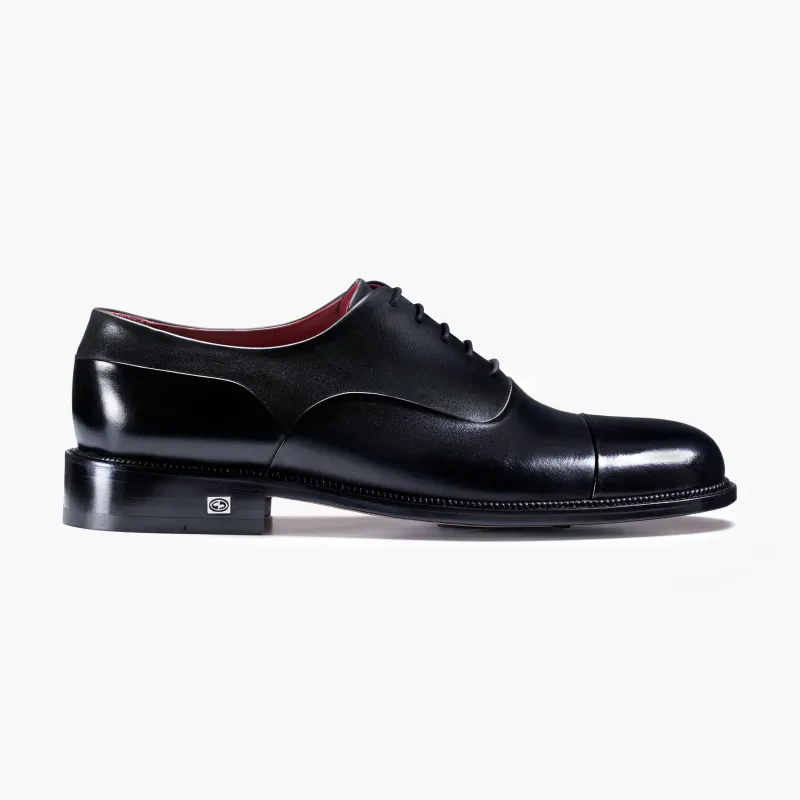 Men’s Black Oxford with Glossy Toe Cap sold by Armos