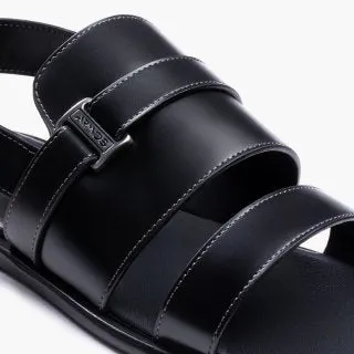Men's Black Leather Back-Strap Sandal sold by Armos product image thumbnail 5
