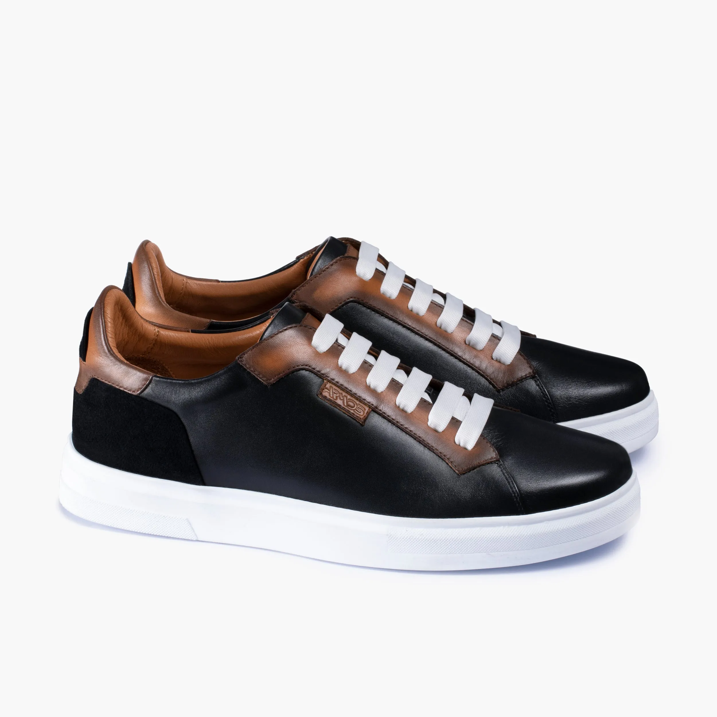 Men’s Brown Leather and Nubuck Sneaker sold by Armos product image thumbnail 3