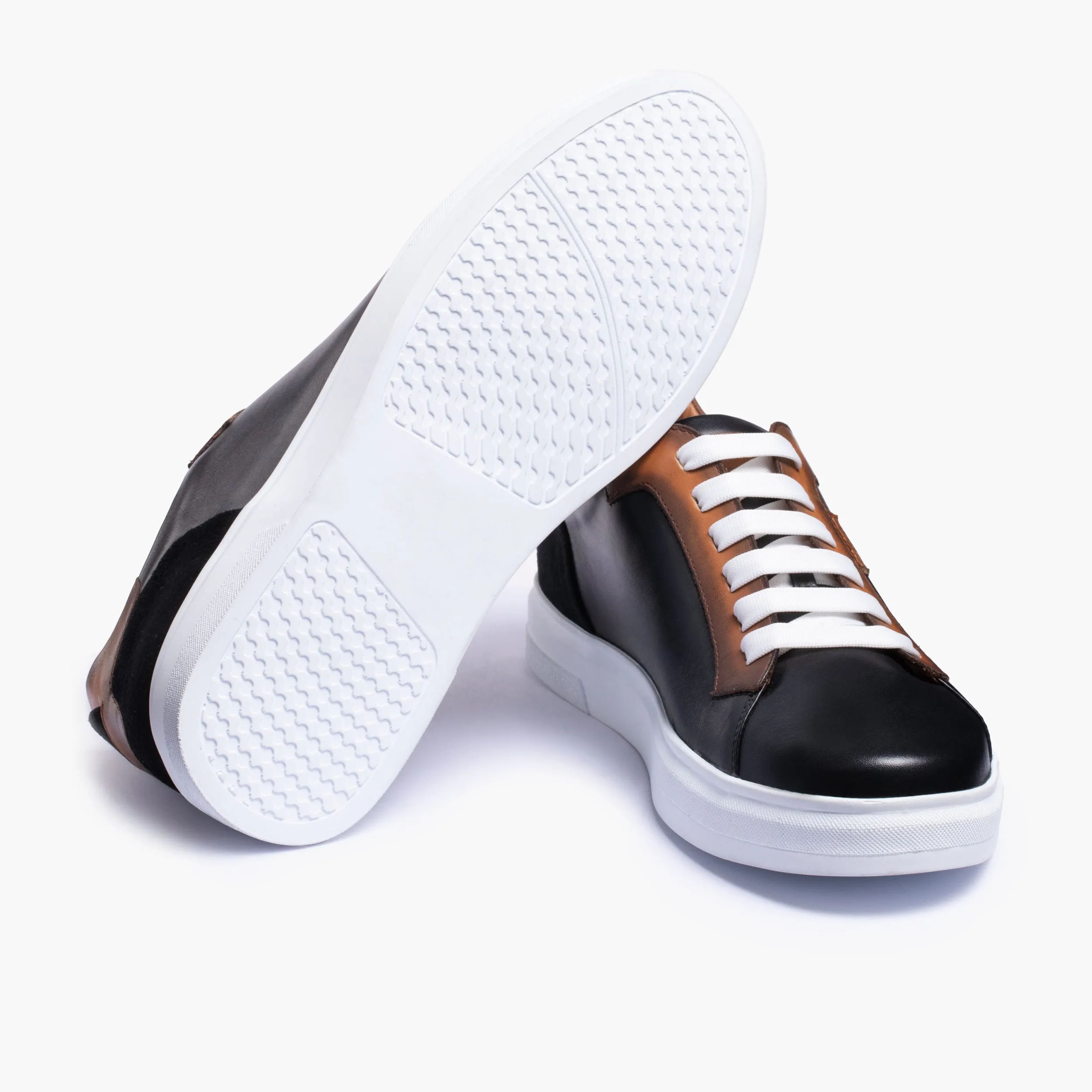 Men’s Brown Leather and Nubuck Sneaker sold by Armos product image thumbnail 4