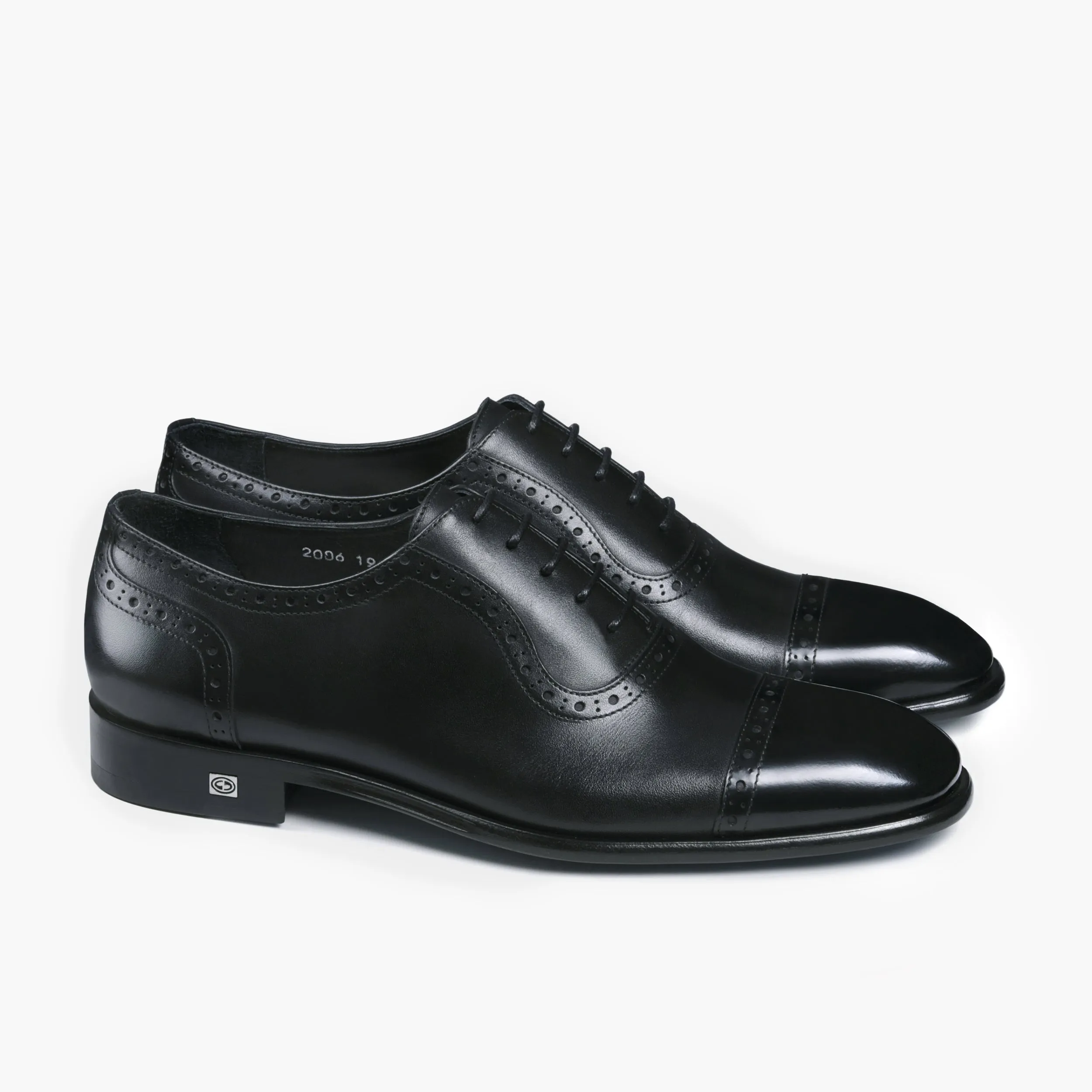 Men’s Black Leather Cap-Toe Oxford sold by Armos product image thumbnail 3
