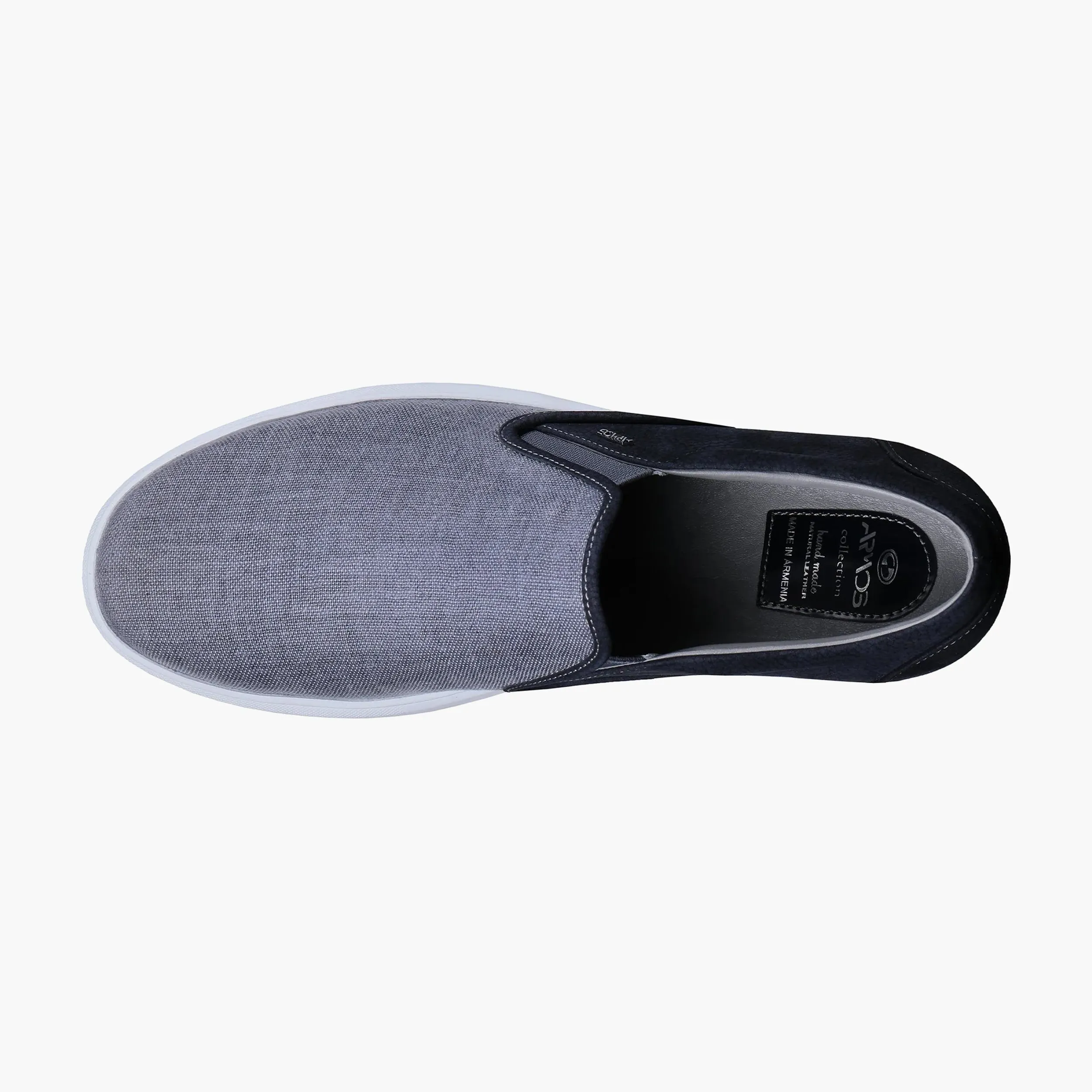 Men's Gray Slip-On Sneaker sold by Armos product image thumbnail 4