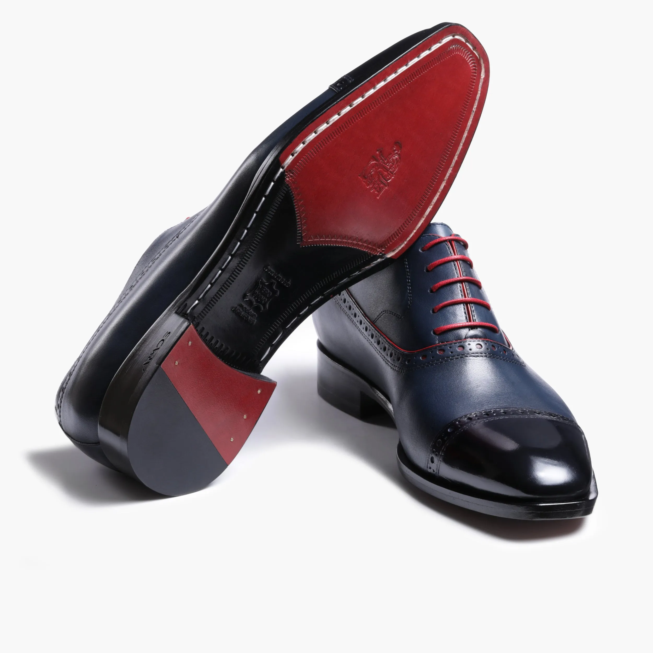 Men’s Dark Blue Oxford with Red Laces sold by Armos product image thumbnail 4