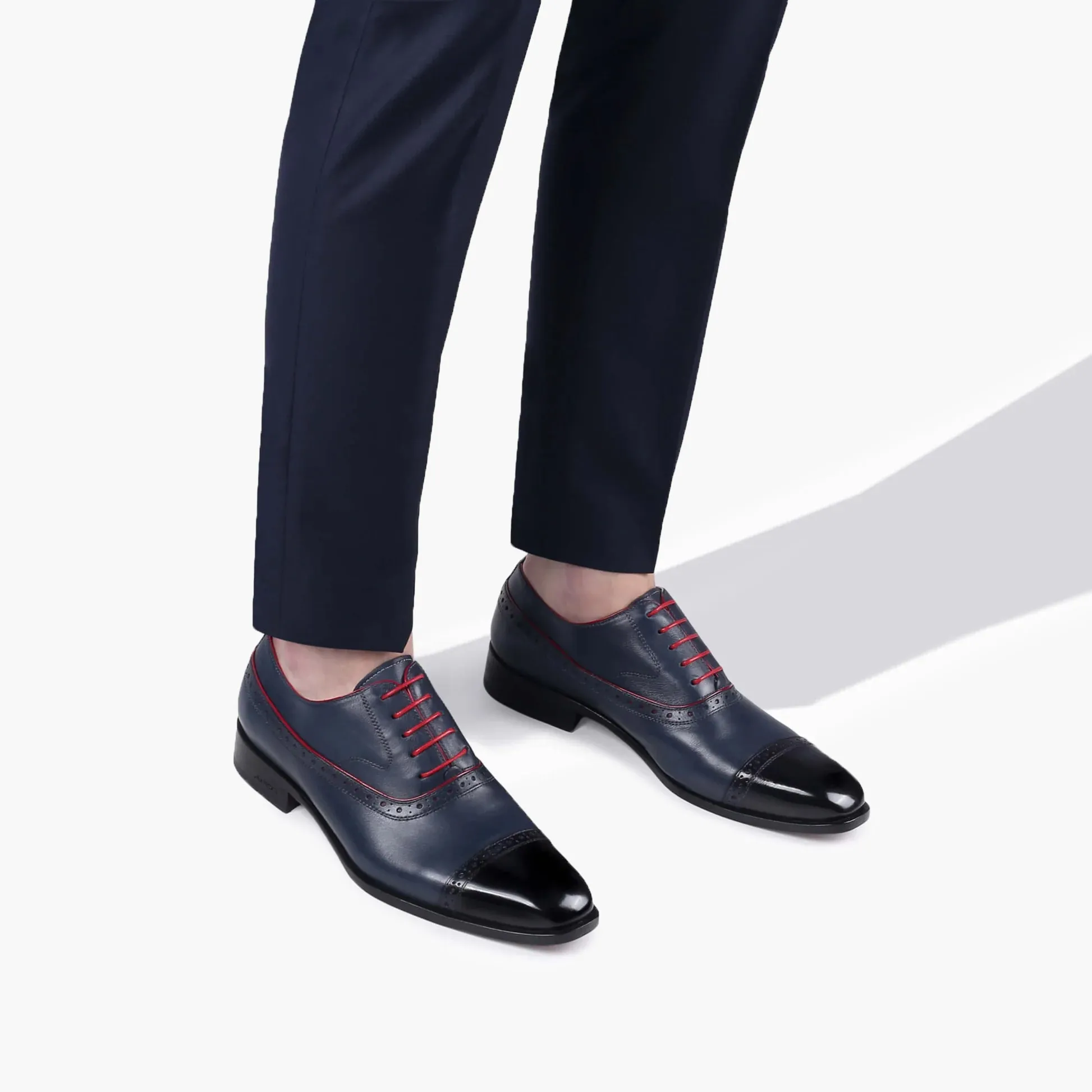 Men’s Dark Blue Oxford with Red Laces sold by Armos product image thumbnail 2