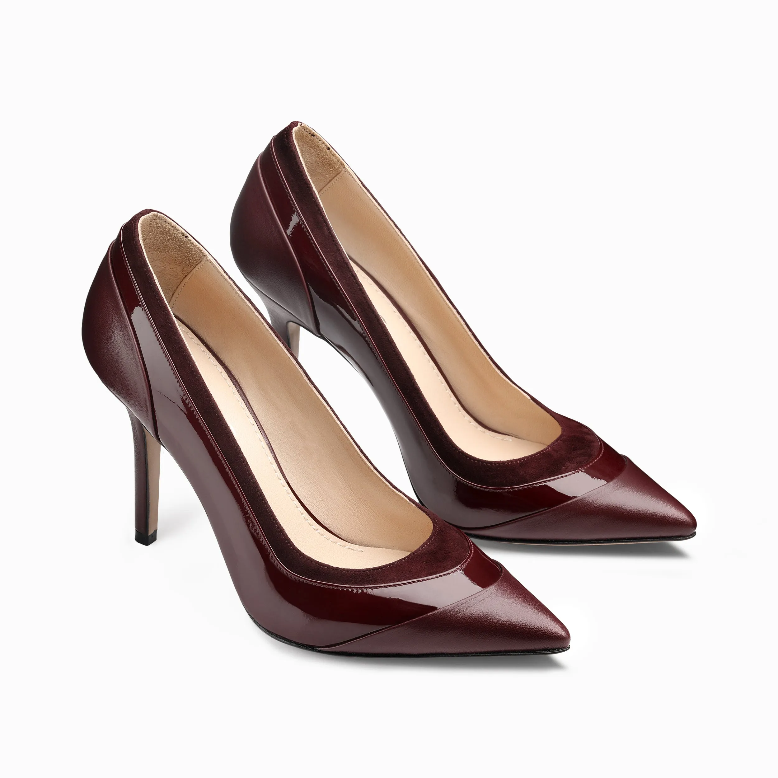 Women's Burgundy Pointed-toe Pump sold by Armos product image thumbnail 2