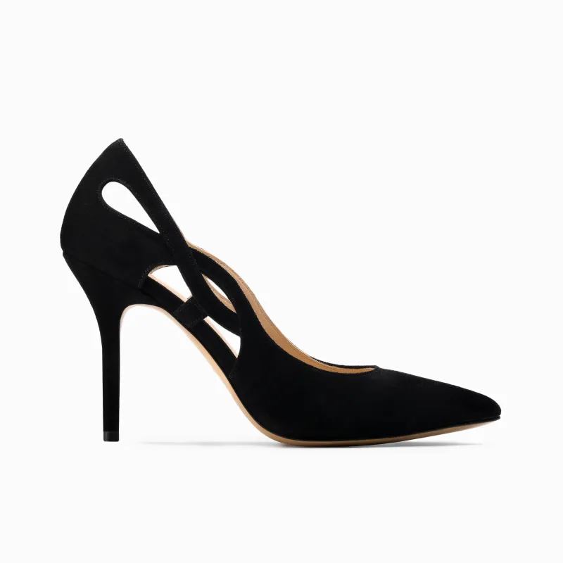 Women’s Black Suede Pump sold by Armos