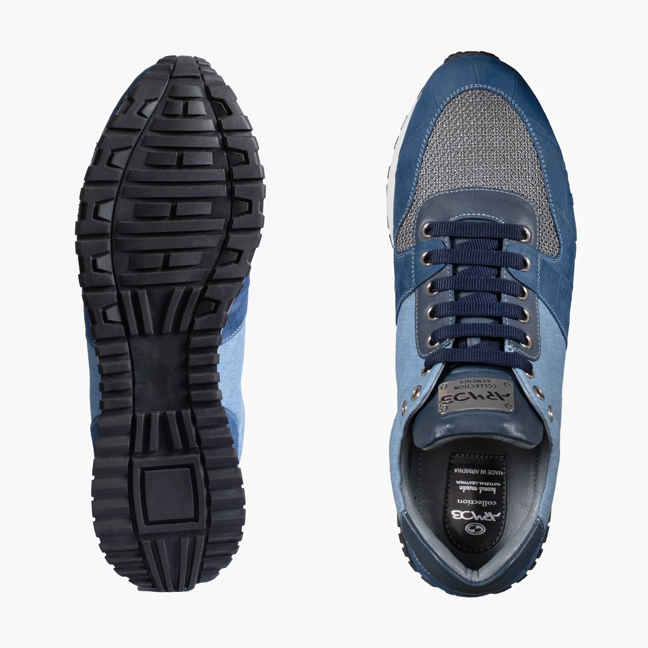 Men's Denim Croc-Effect Matte Sneaker sold by Armos product image thumbnail 5