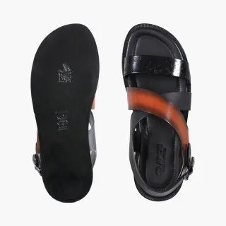 Men's Black And Brown Buckle Sandal sold by Armos product image thumbnail 5