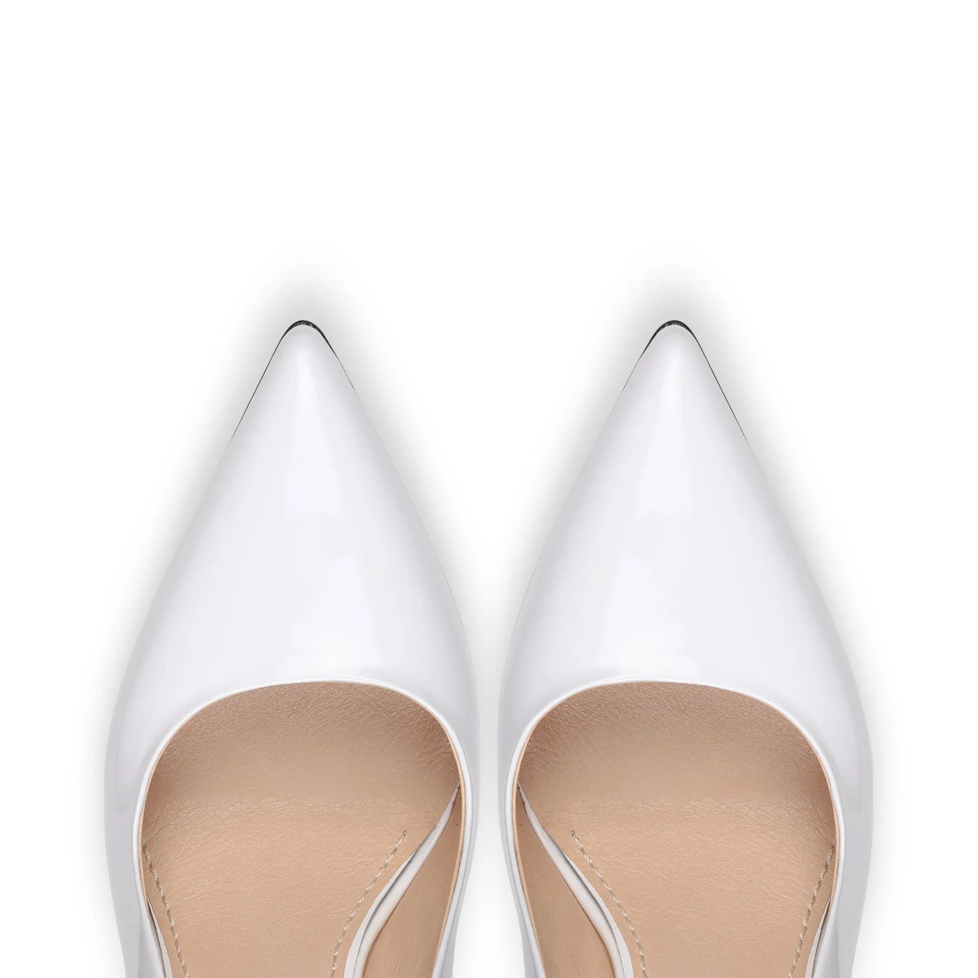 Women's White Patent Leather Pump sold by Armos product image thumbnail 3