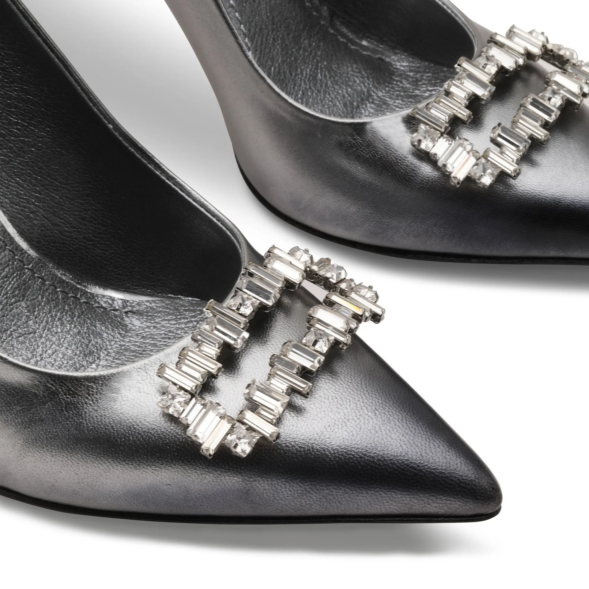 Women's Metallic Silver Leather Pump sold by Armos product image thumbnail 5