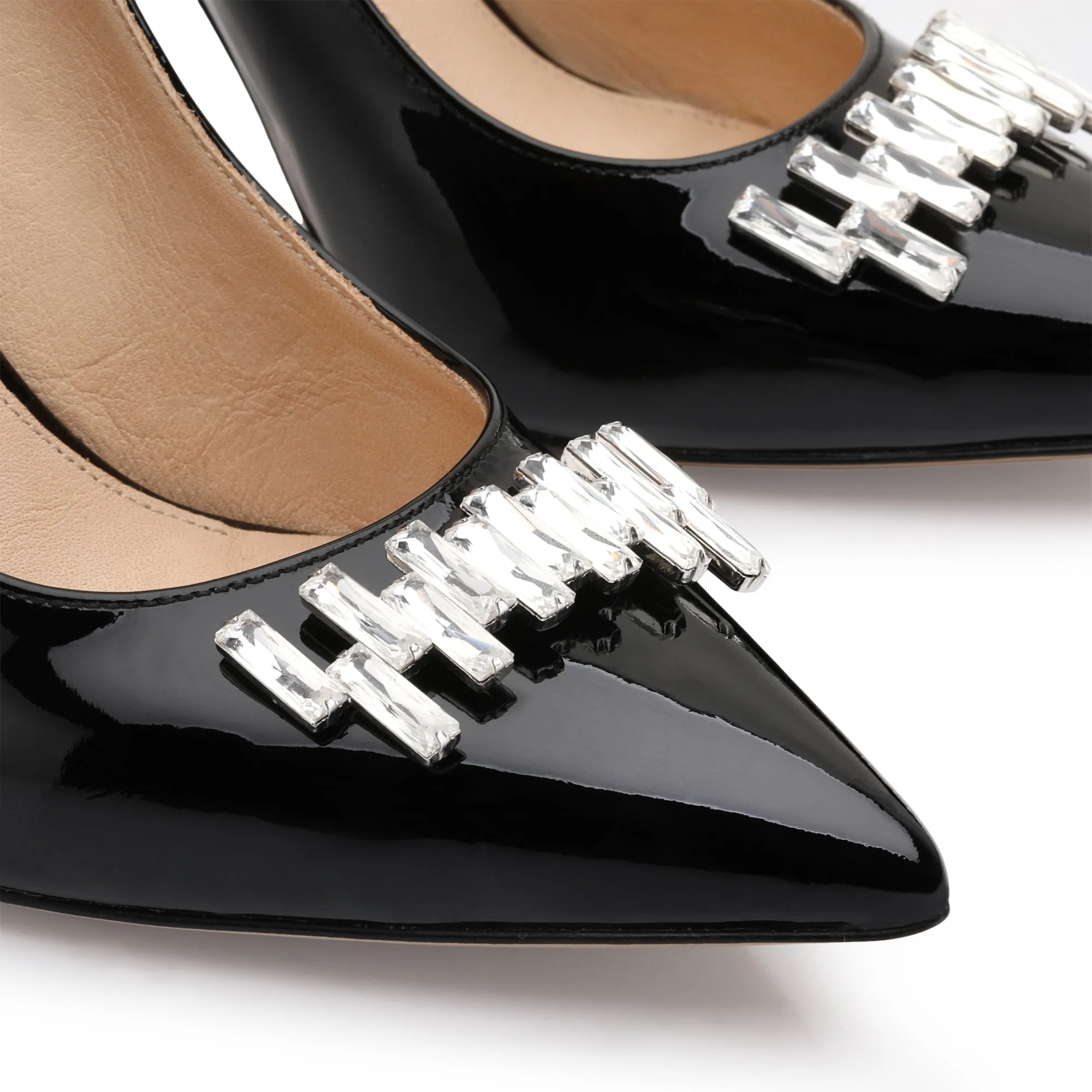 Women's Black Patent Crystal Detail Pump sold by Armos product image thumbnail 5
