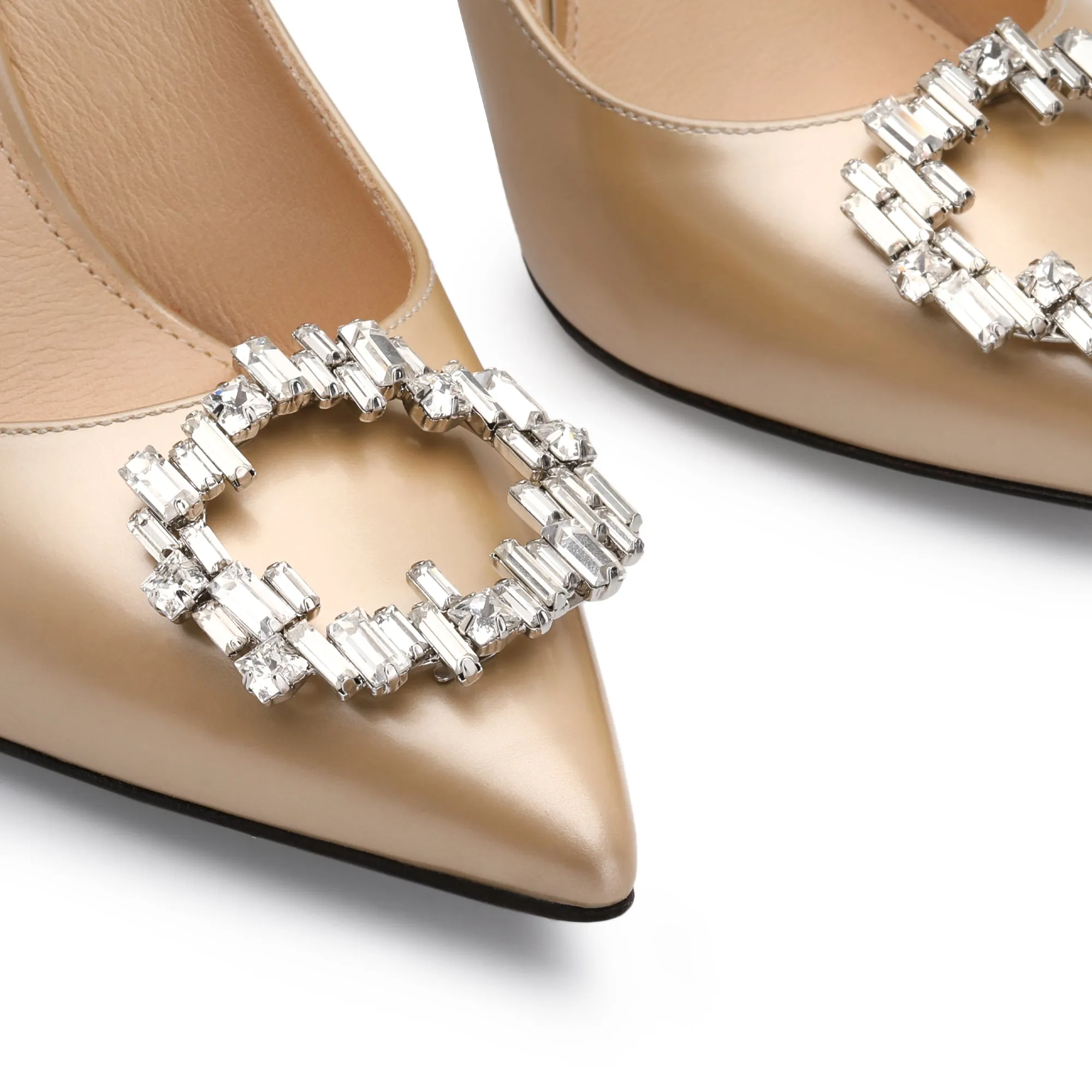 Women's Champagne Gold Leather Pump sold by Armos product image thumbnail 5