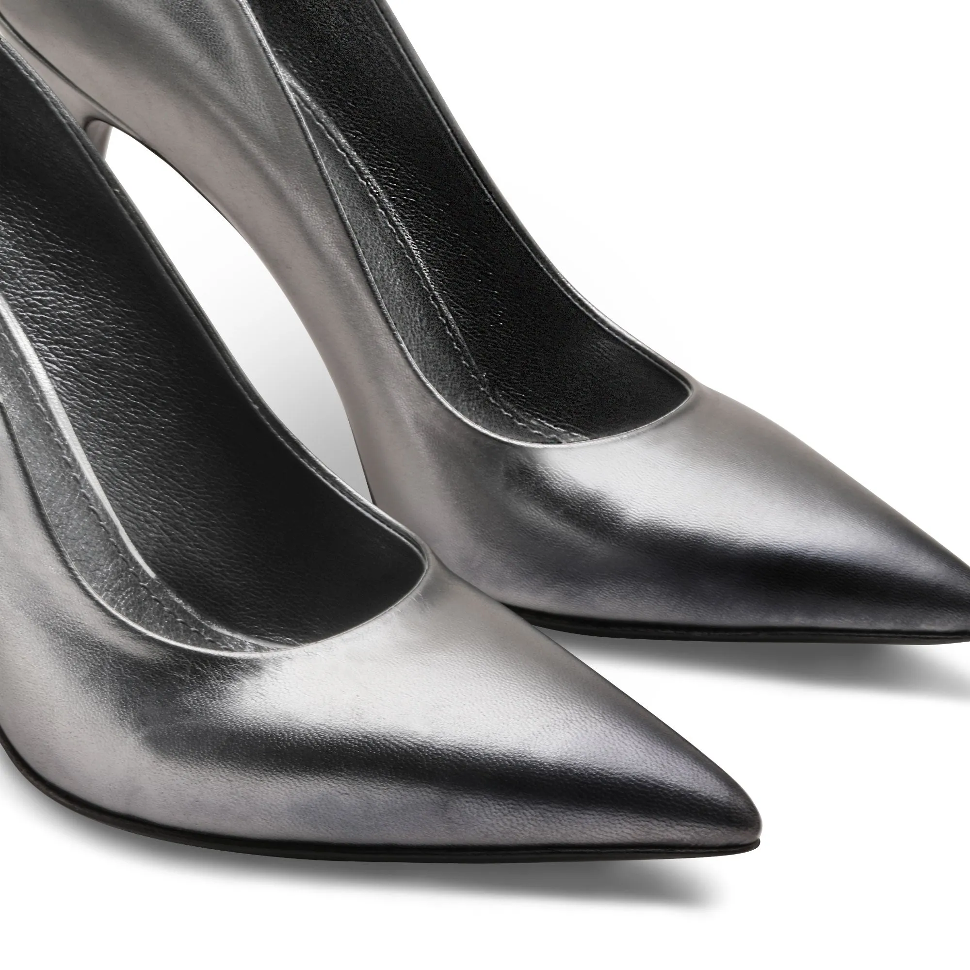Women's Silver Leather Pump sold by Armos product image thumbnail 5