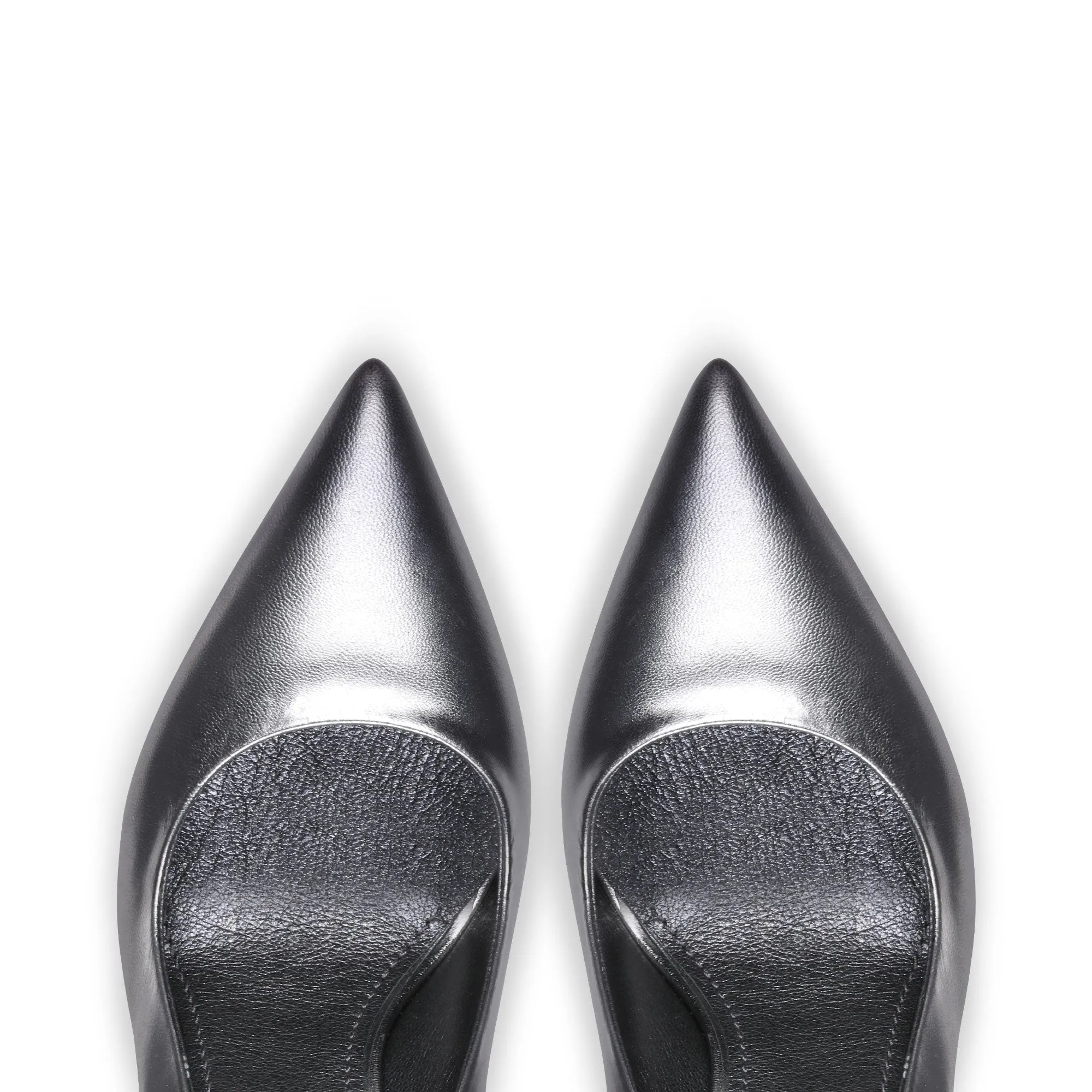 Women's Silver Leather Pump sold by Armos product image thumbnail 3