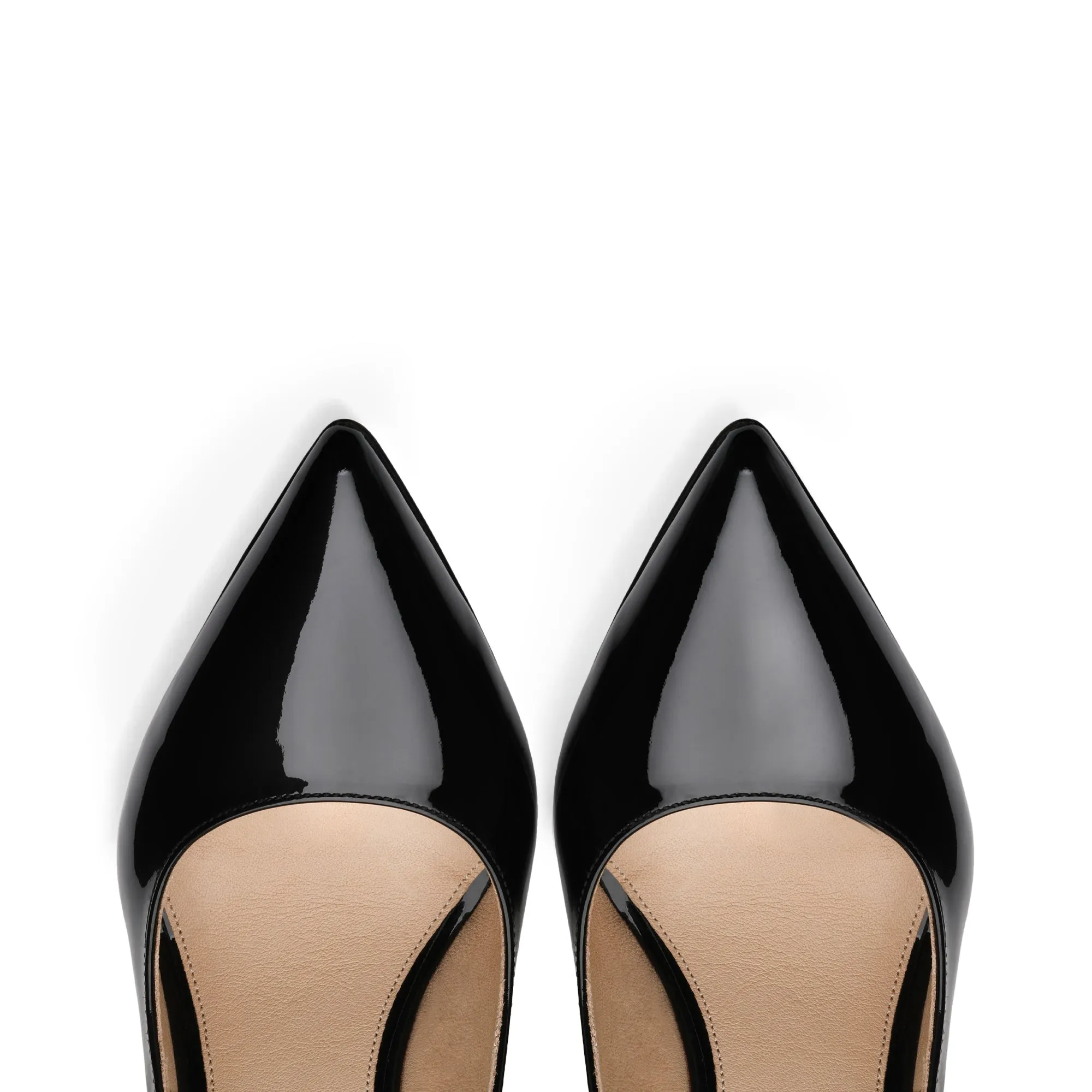 Women's Black Patent Pointed-Toe Pump sold by Armos product image thumbnail 3