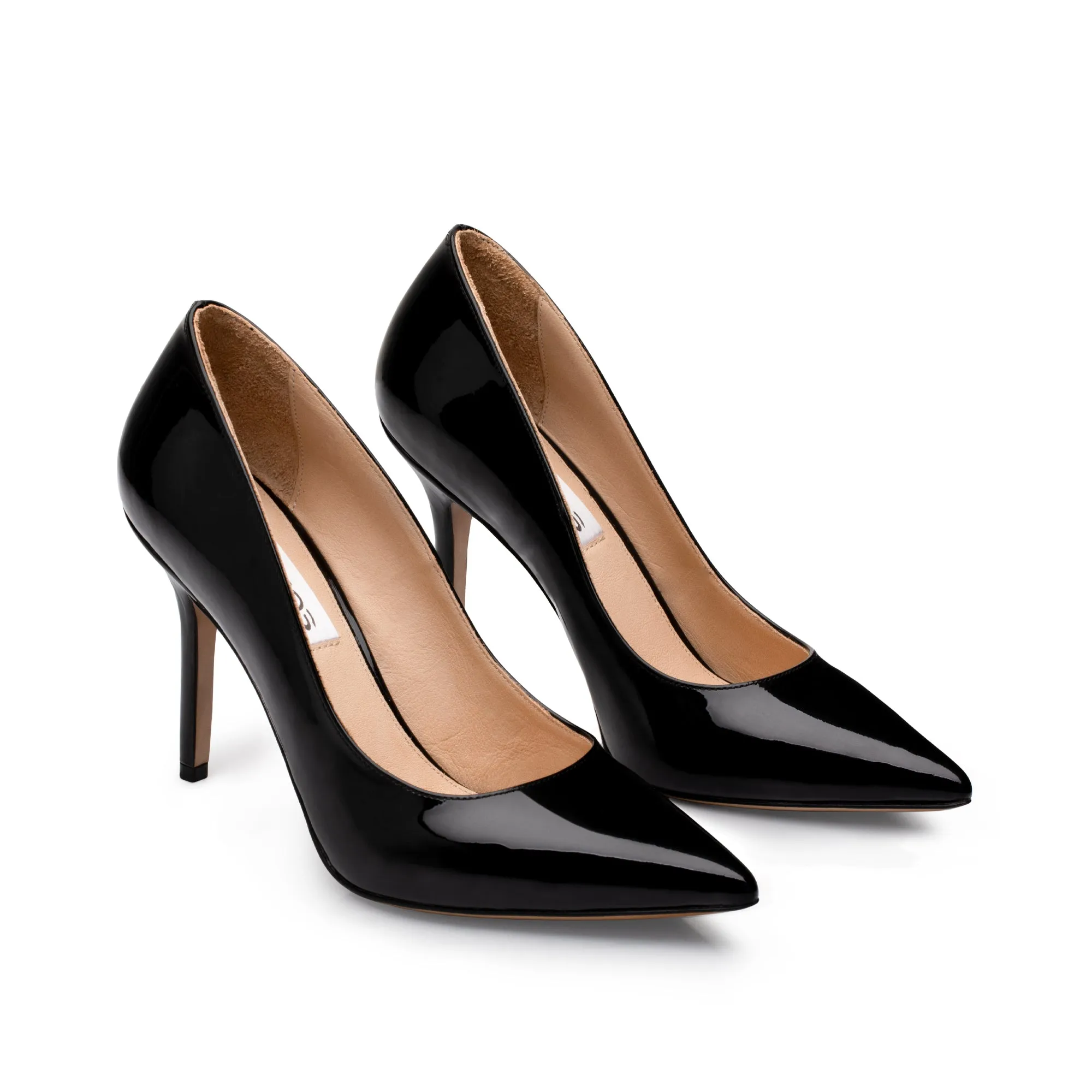 Women's Black Patent Pointed-Toe Pump sold by Armos product image thumbnail 2