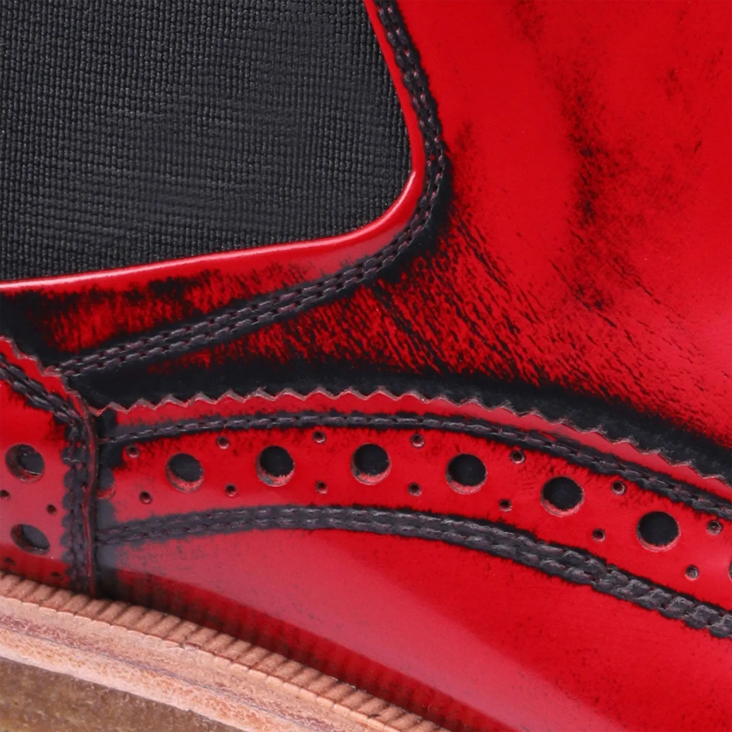 Men's Red Patent Ankle Chelsea Boot sold by Armos product image thumbnail 5