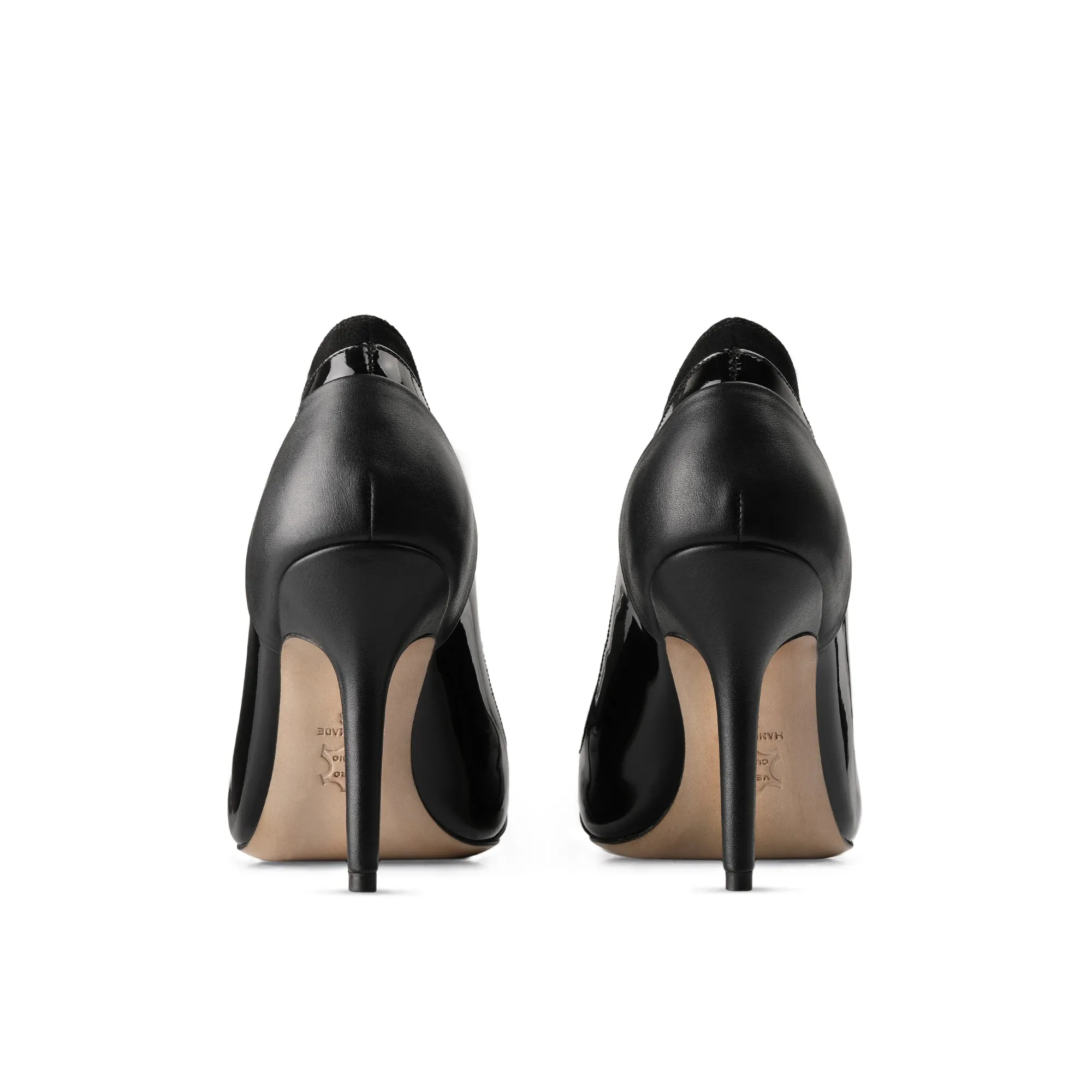 Women’s Black Pointed-Toe Leather Pump sold by Armos product image thumbnail 4
