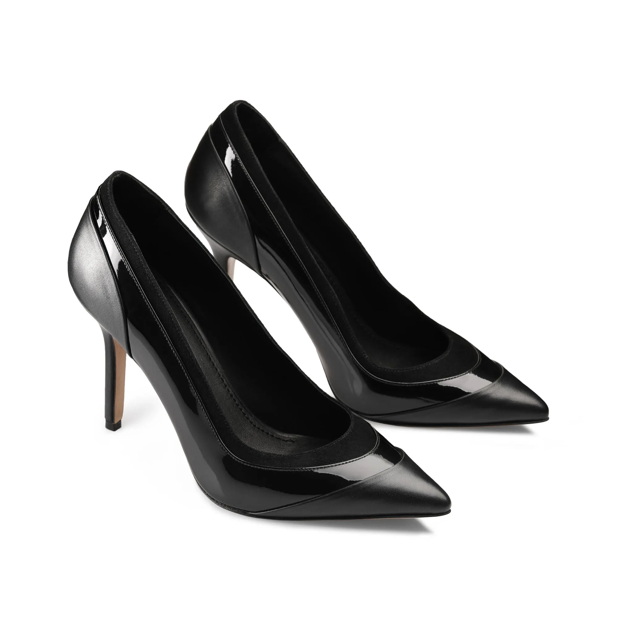Women’s Black Pointed-Toe Leather Pump sold by Armos product image thumbnail 2