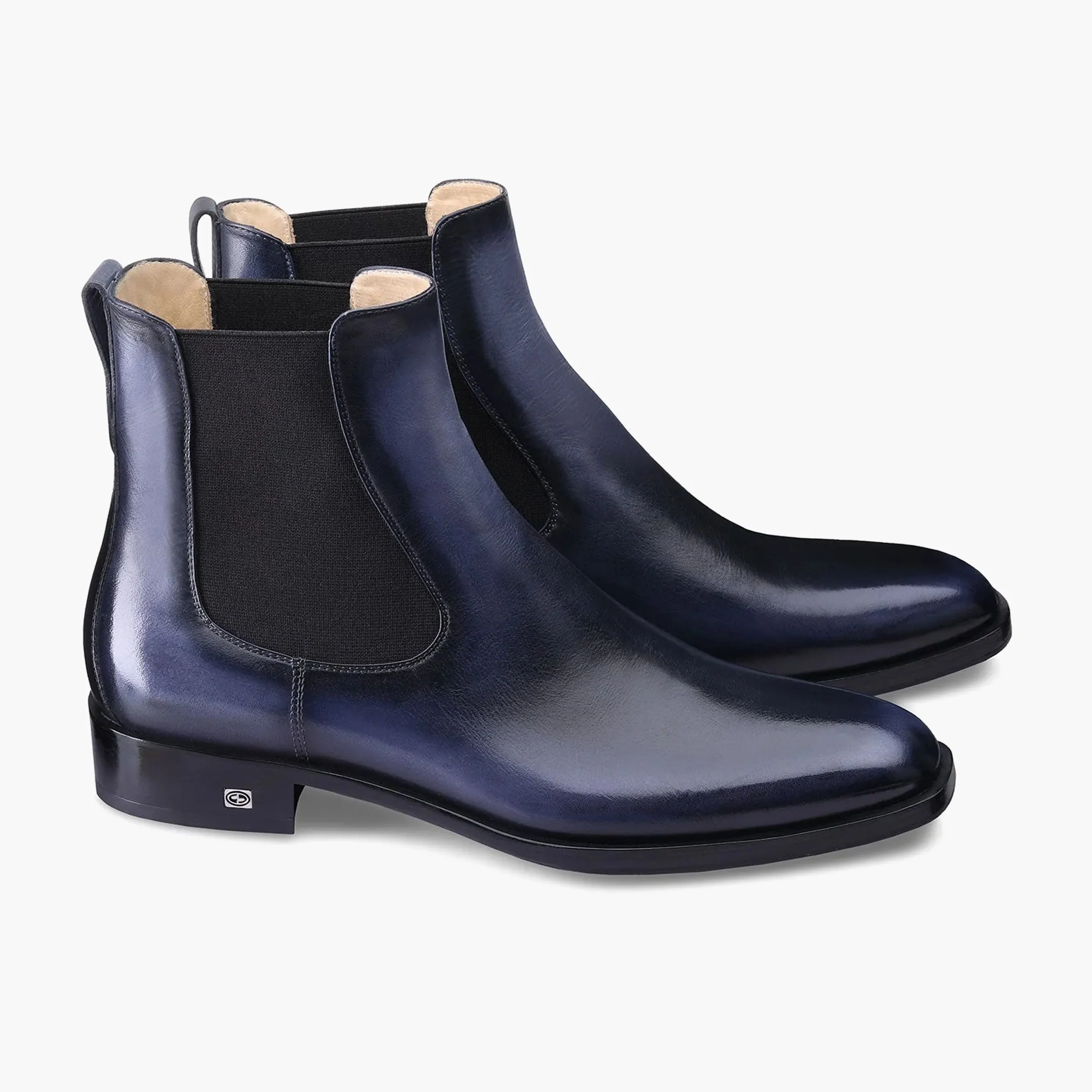Men's Blue Patina Leather Chelsea Boot sold by Armos product image thumbnail 2