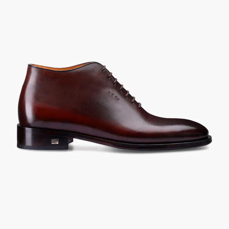 Men's Cognac Leather Oxford Ankle Boot sold by Armos