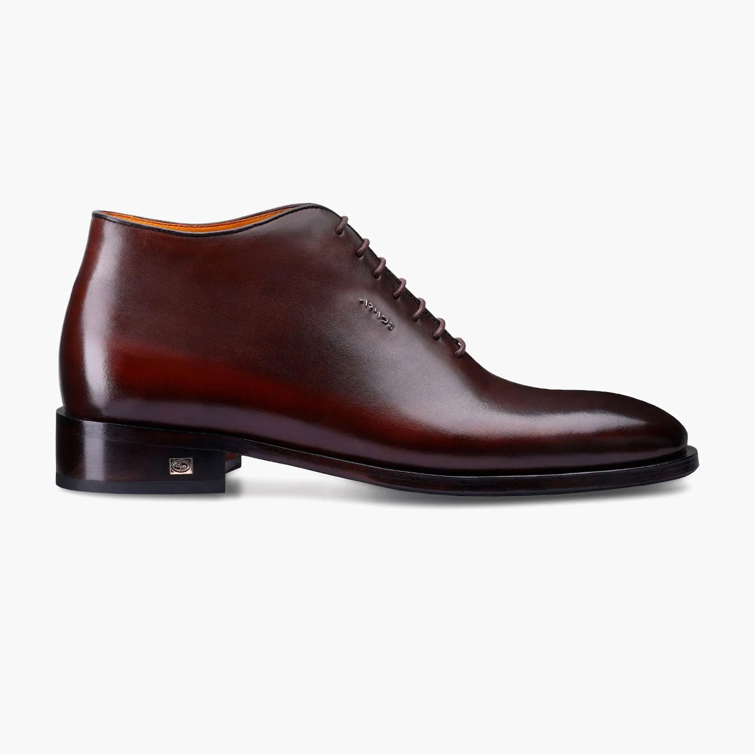 Men's Cognac Leather Oxford Ankle Boot sold by Armos