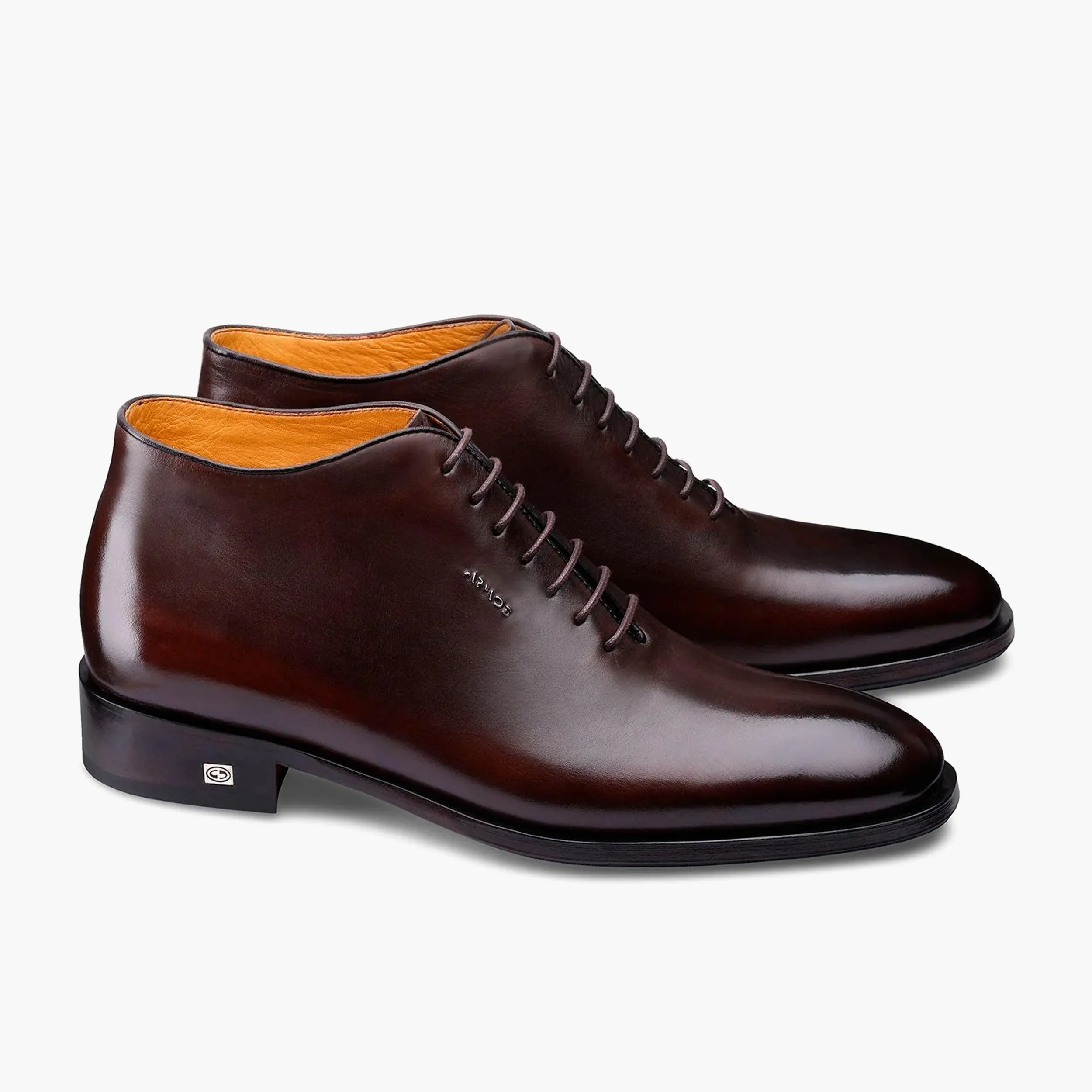 Men's Cognac Leather Oxford Ankle Boot sold by Armos product image thumbnail 2