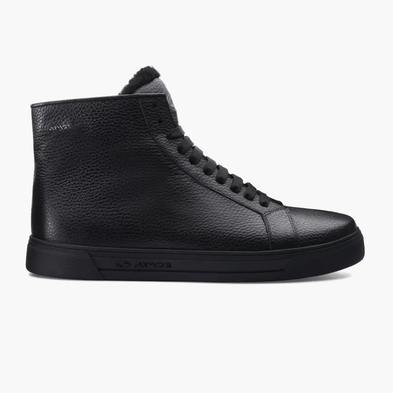 Men's Black Insulated High-Top Sneaker sold by Armos