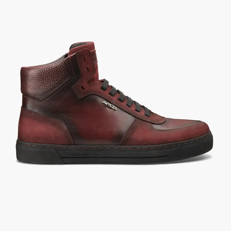 Men's Burgundy Nubuck and Leather Boot sold by Armos