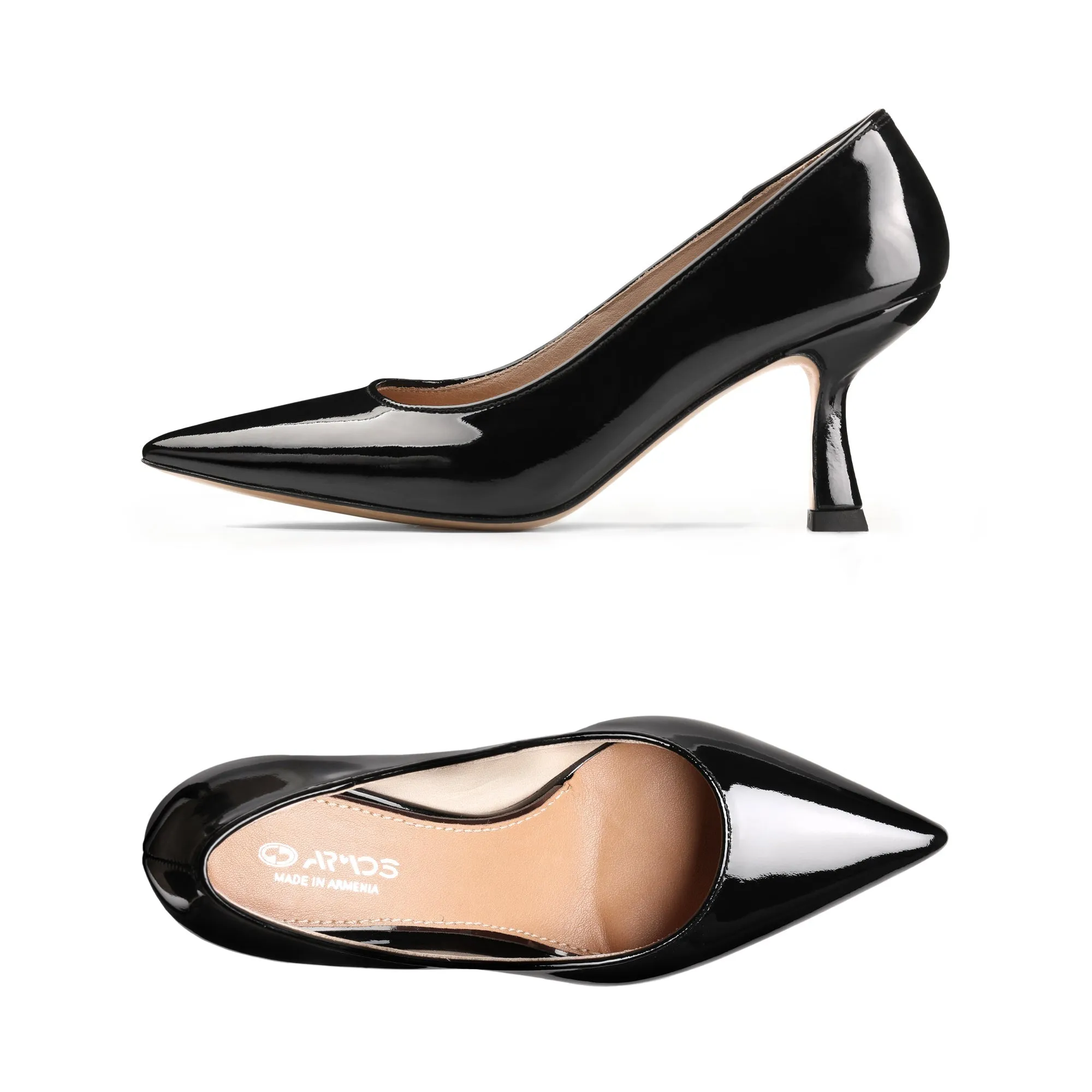 Women's Black Patent Leather Pump sold by Armos product image thumbnail 3