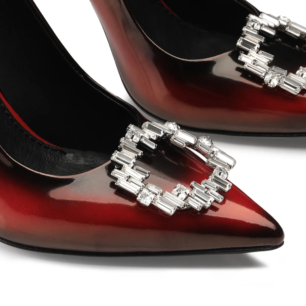 Women's Red & Black Patent Leather Pump sold by Armos product image thumbnail 4