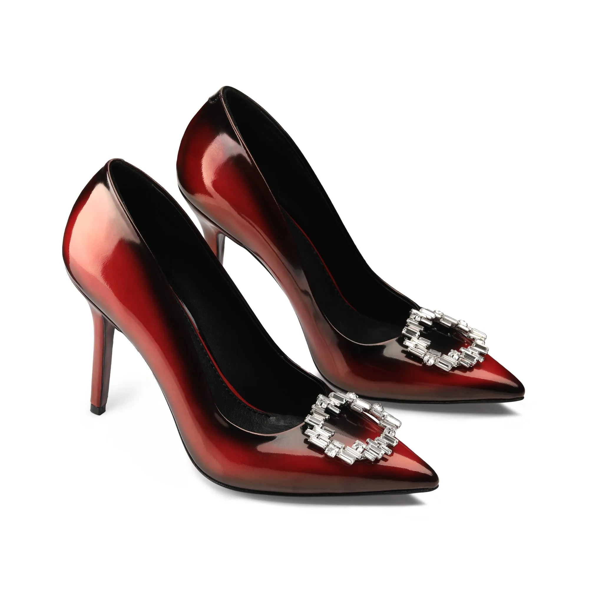 Women's Red & Black Patent Leather Pump sold by Armos product image thumbnail 2