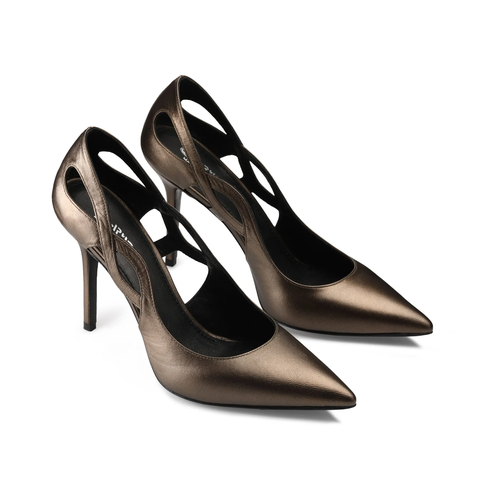 Women’s Bronze Leather Pump sold by Armos product image thumbnail 2