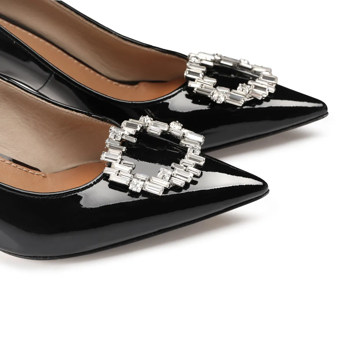 Women’s Black Patent Leather Brooch Pump sold by Armos product image thumbnail 4