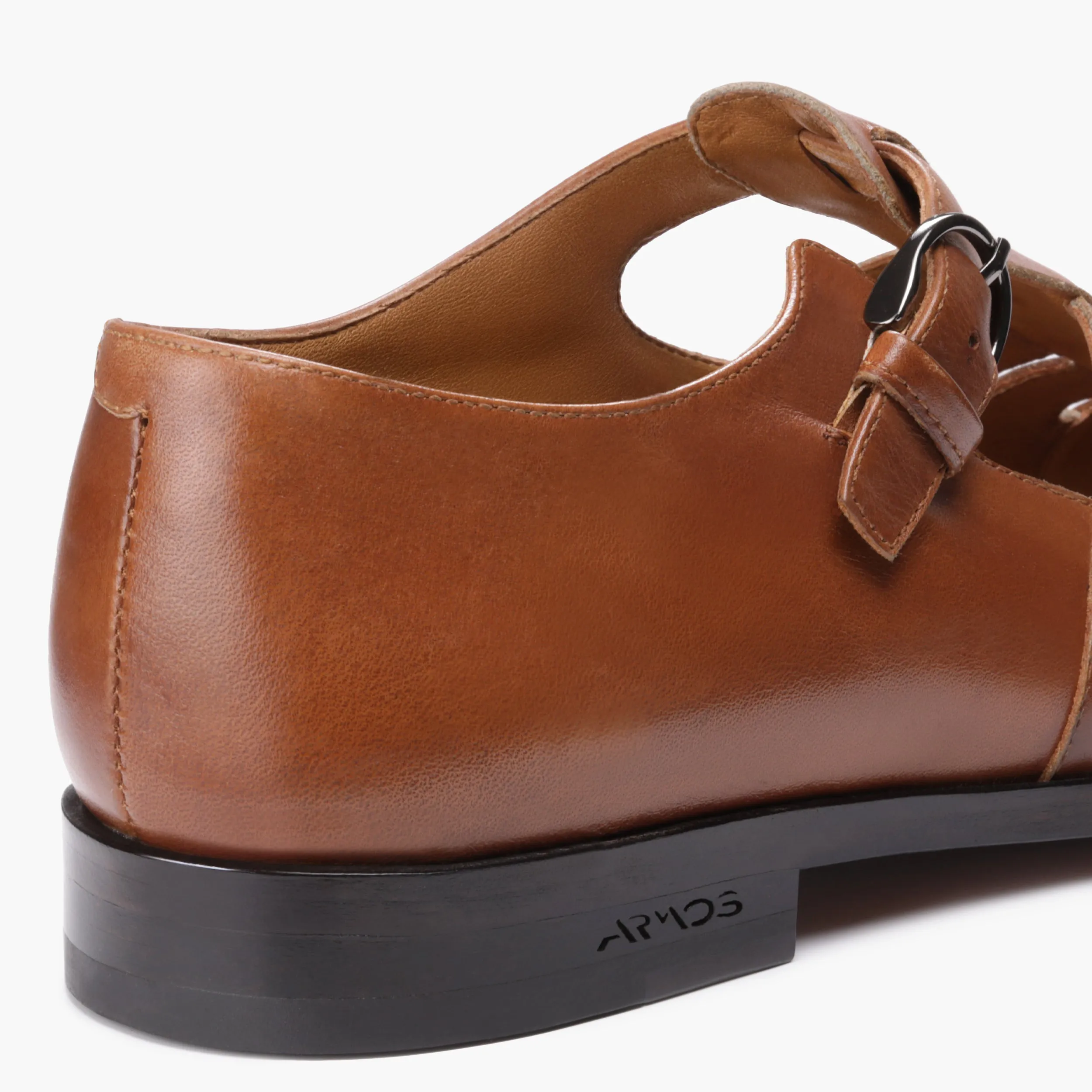 Men's Brown Closed-toe Fisherman Sandal sold by Armos product image thumbnail 5