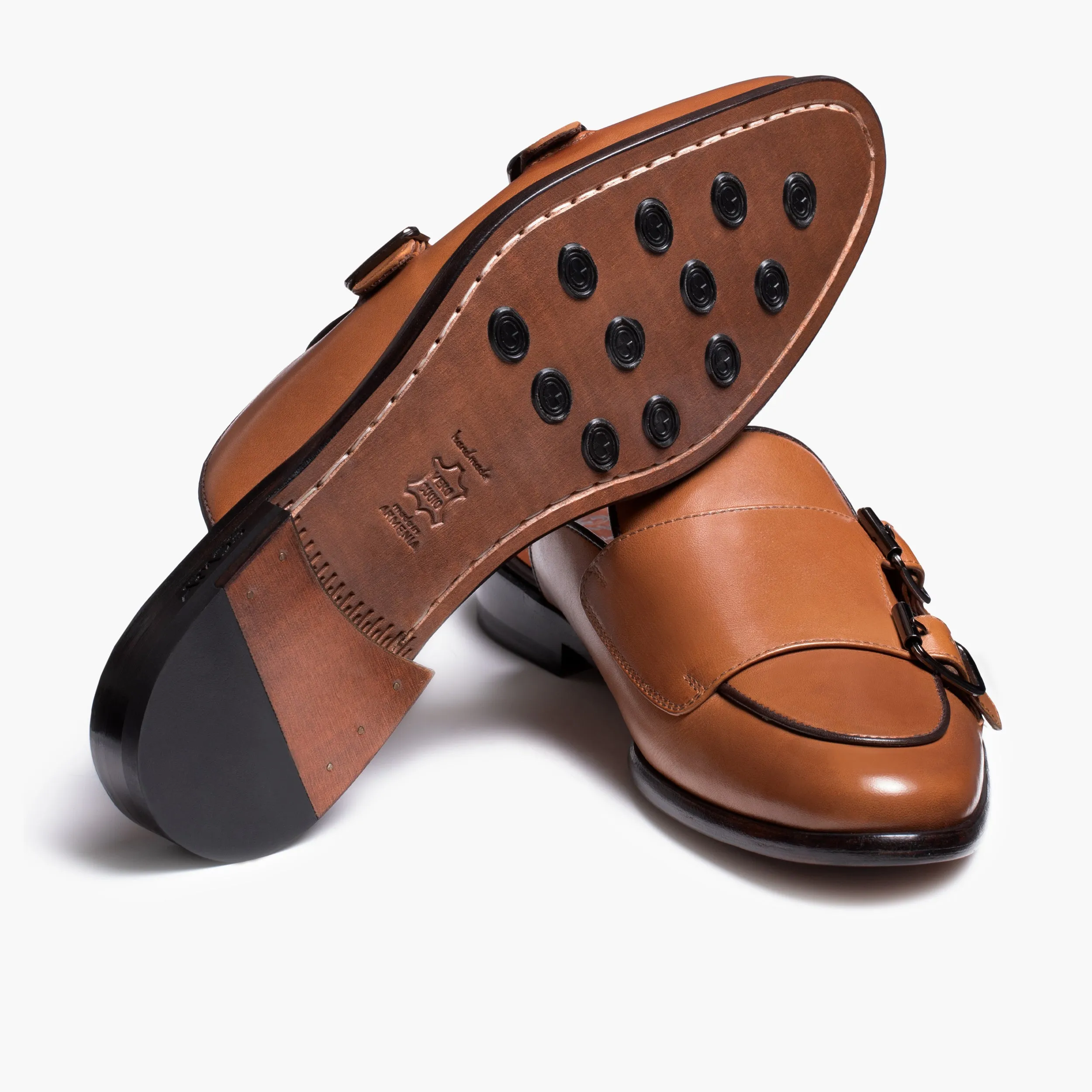 Men's Brown Leather Mule sold by Armos product image thumbnail 3