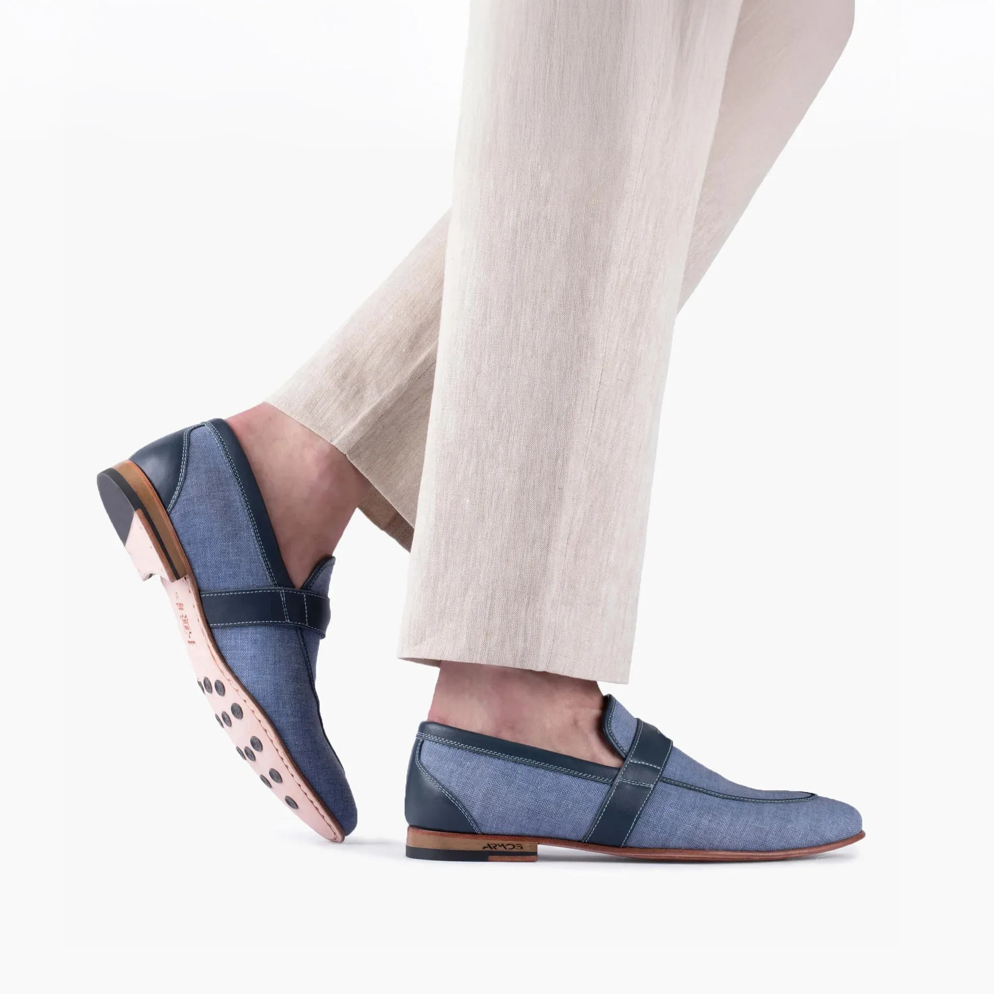 Men’s Blue Denim Slip-on Loafer sold by Armos product image thumbnail 2