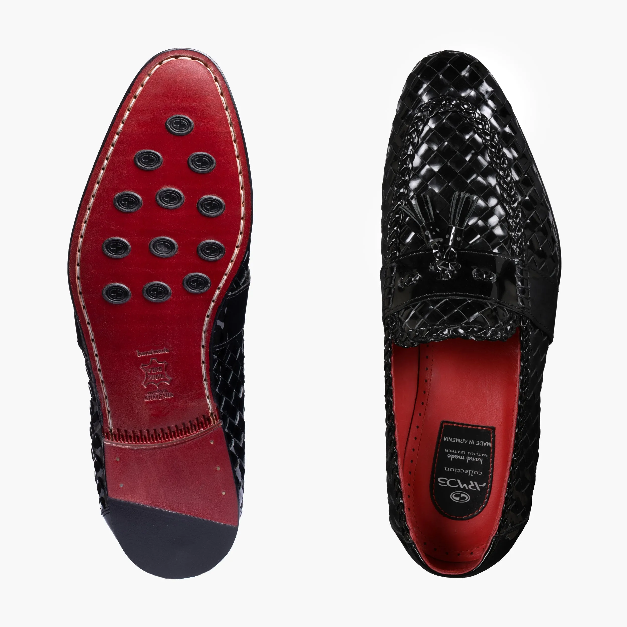 Men's Black Patent Leather Tassel Loafer sold by Armos product image thumbnail 5