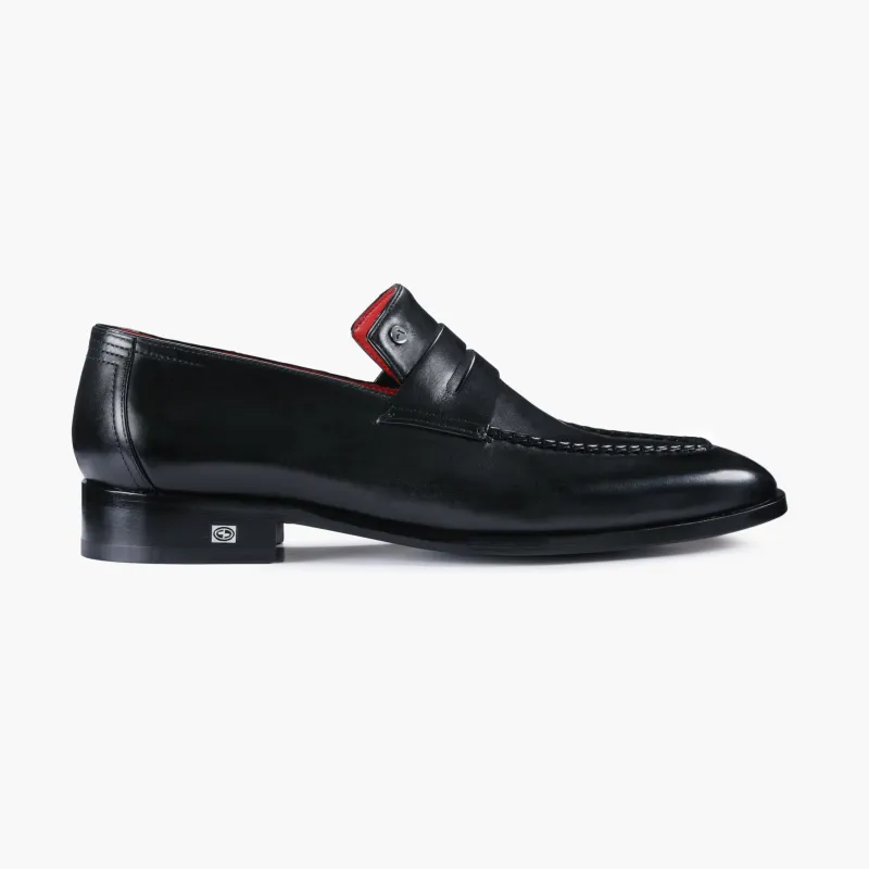 Men's Classic Black Leather Penny Loafer sold by Armos