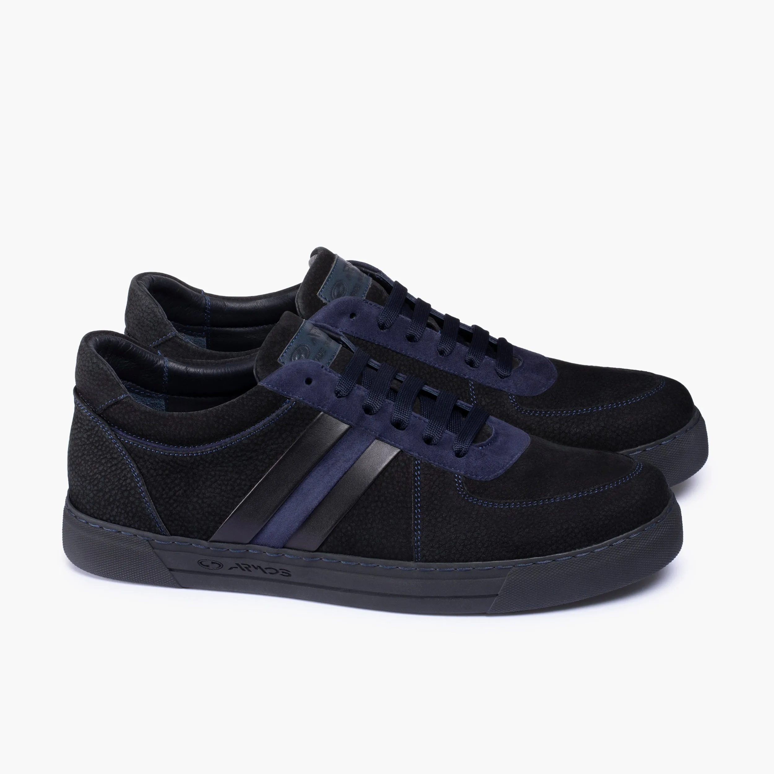 Men's Black Nubuck & Suede Sneaker sold by Armos product image thumbnail 3