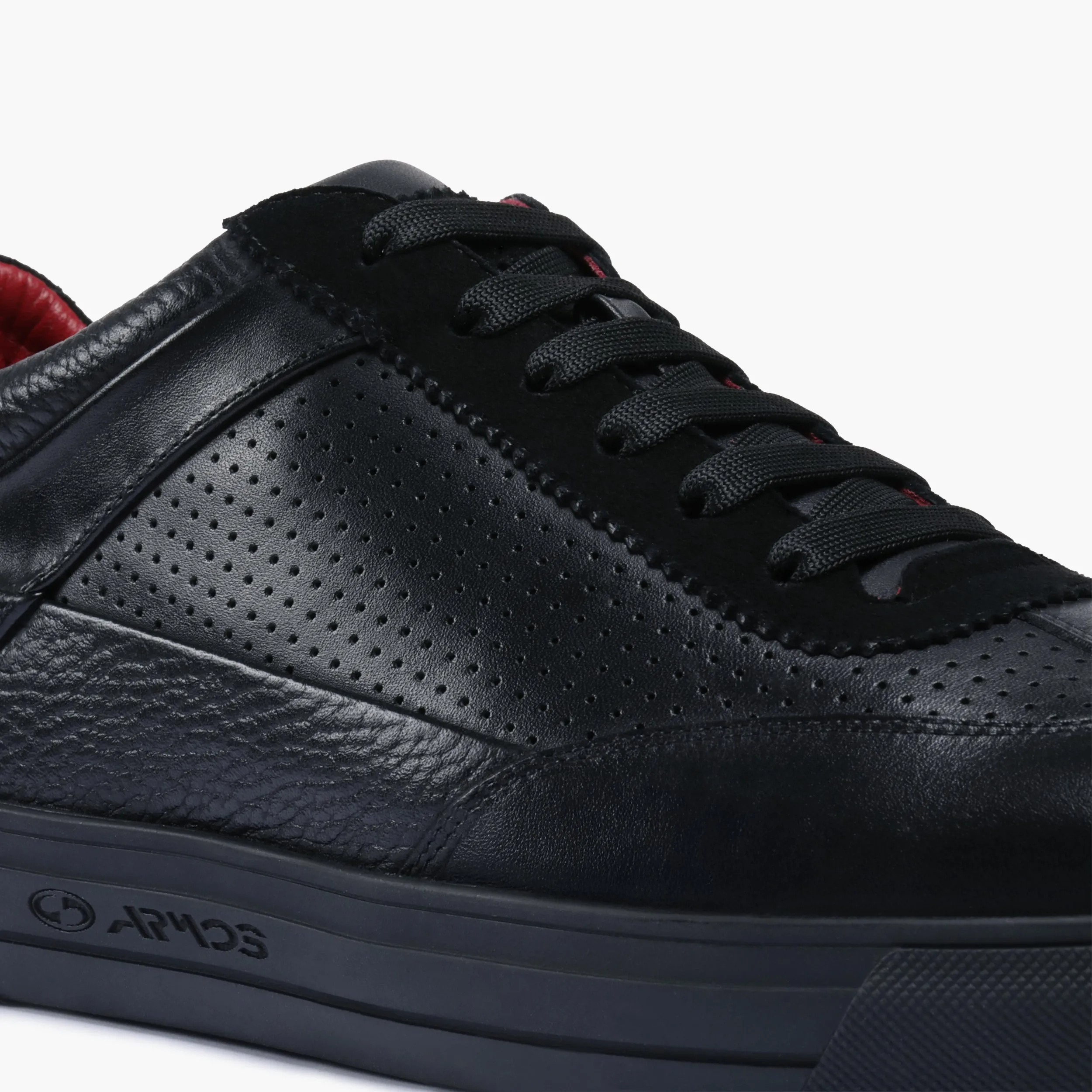 Men's Black Breathable Leather Sneaker sold by Armos product image thumbnail 5