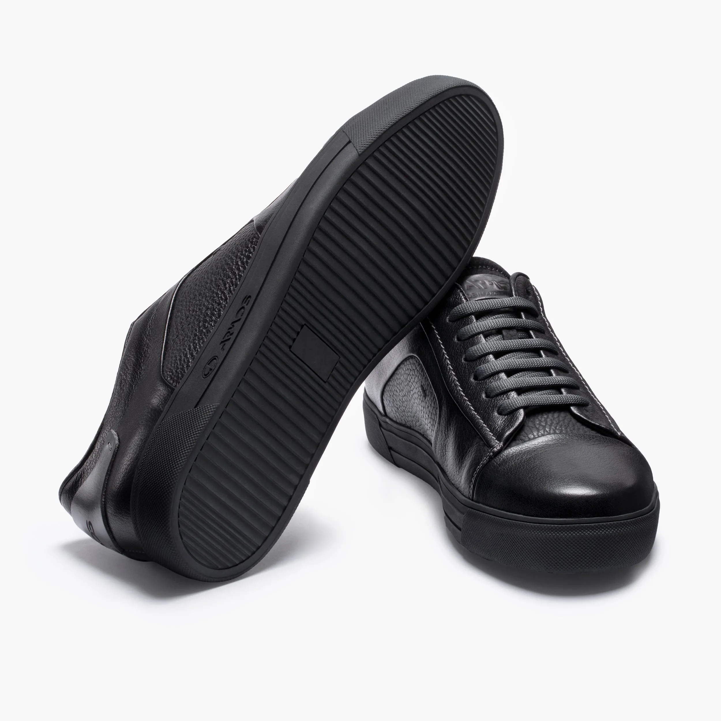 Men's Black Sneaker with Silver Inserts sold by Armos product image thumbnail 4