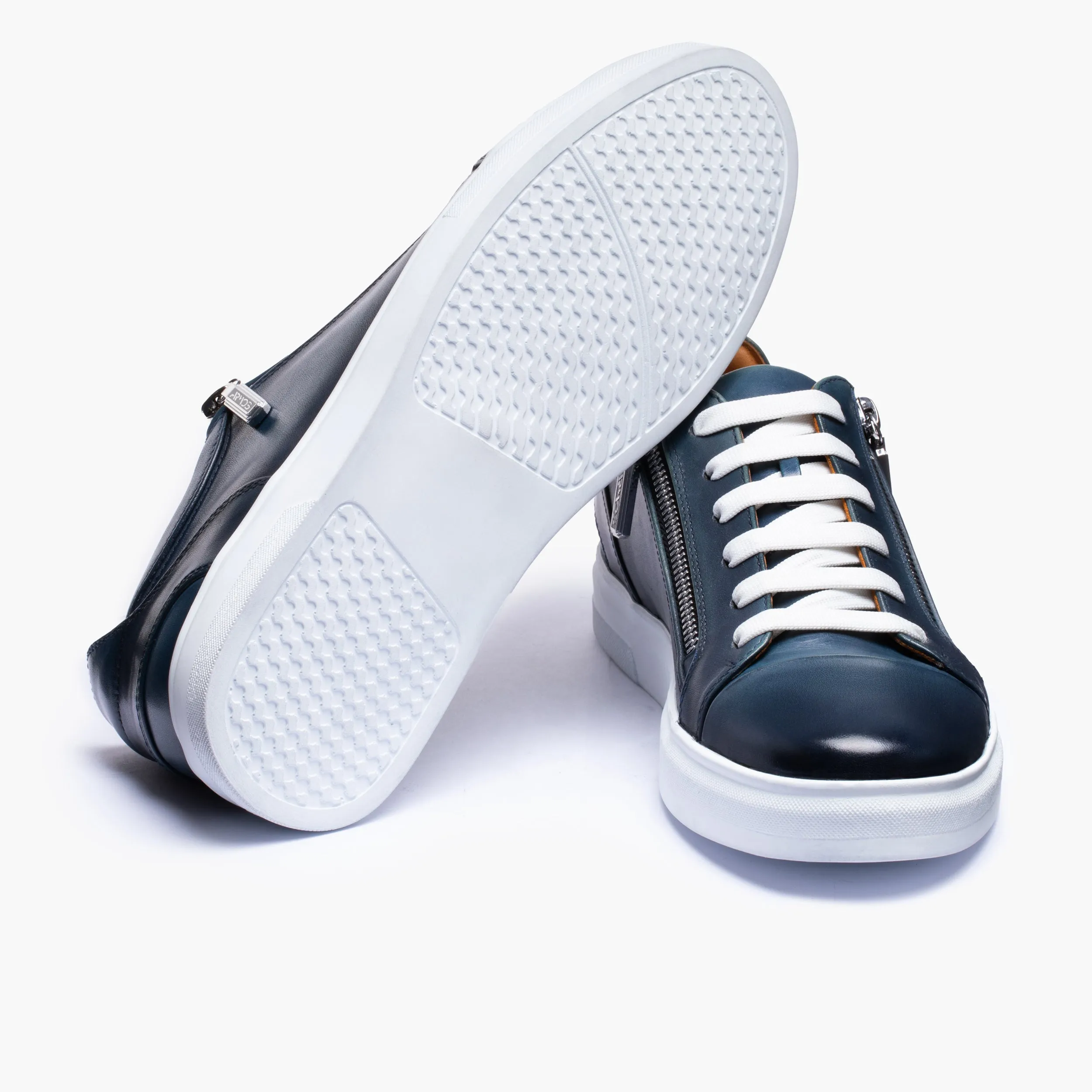 Men's Blue Patina Leather Sneaker sold by Armos product image thumbnail 3