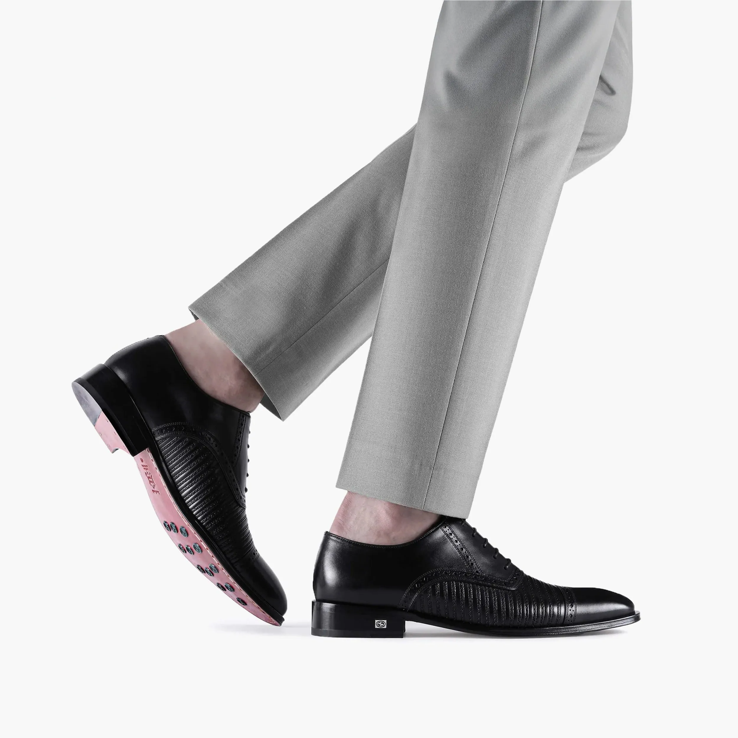Men's Black Leather Stitched Oxfords sold by Armos product image thumbnail 2