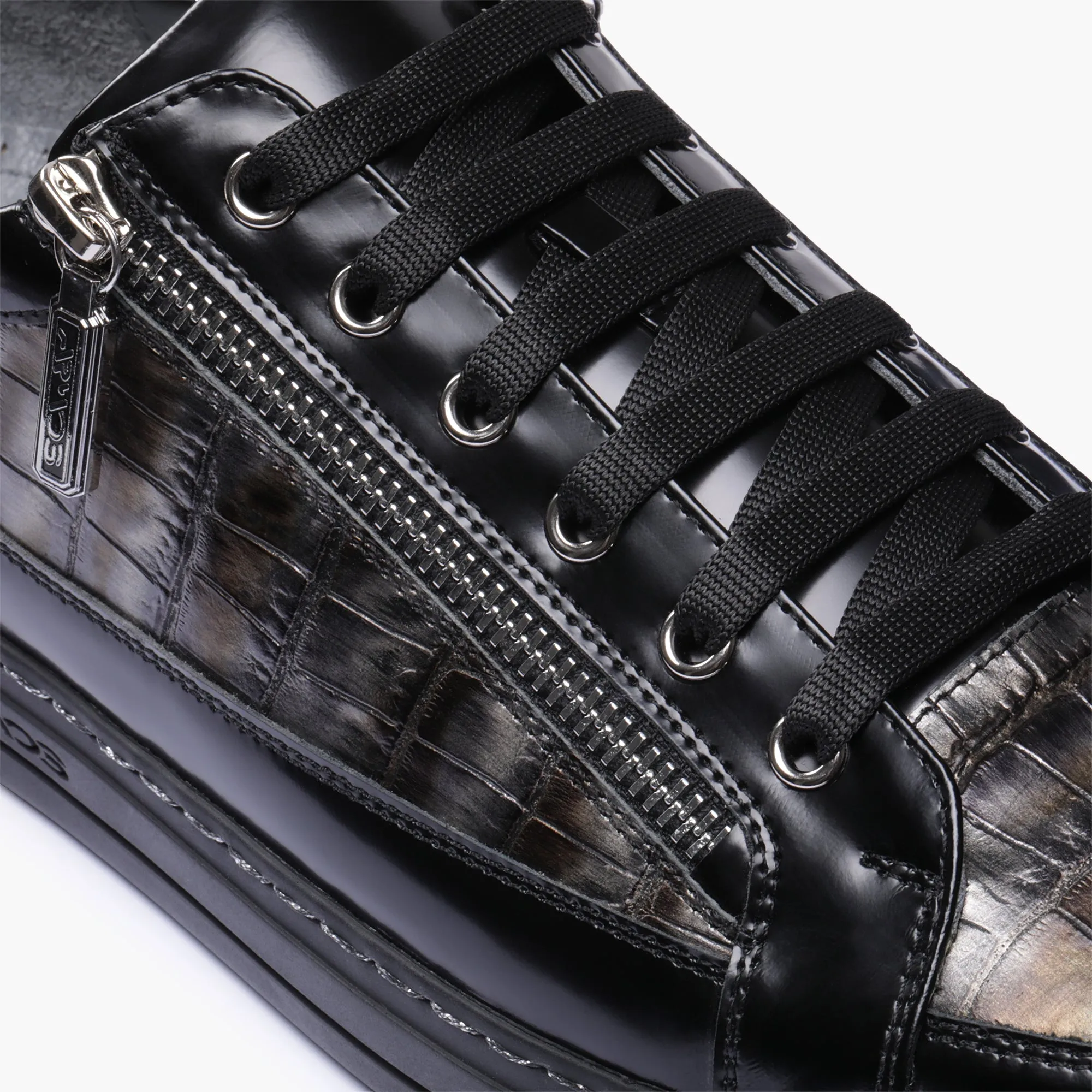 Men's Gold & Silver Leather Sneaker sold by Armos product image thumbnail 5