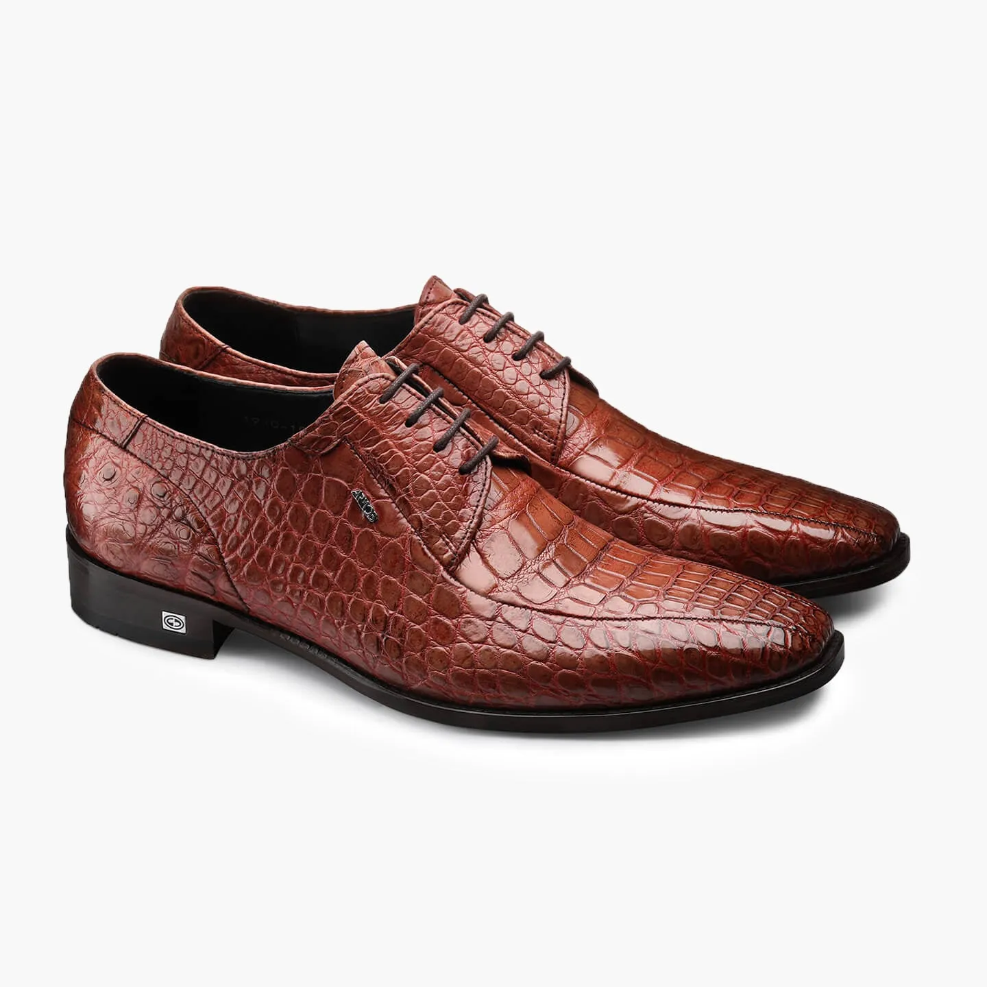 Men's Brown Crocodile Leather Oxford sold by Armos product image thumbnail 2