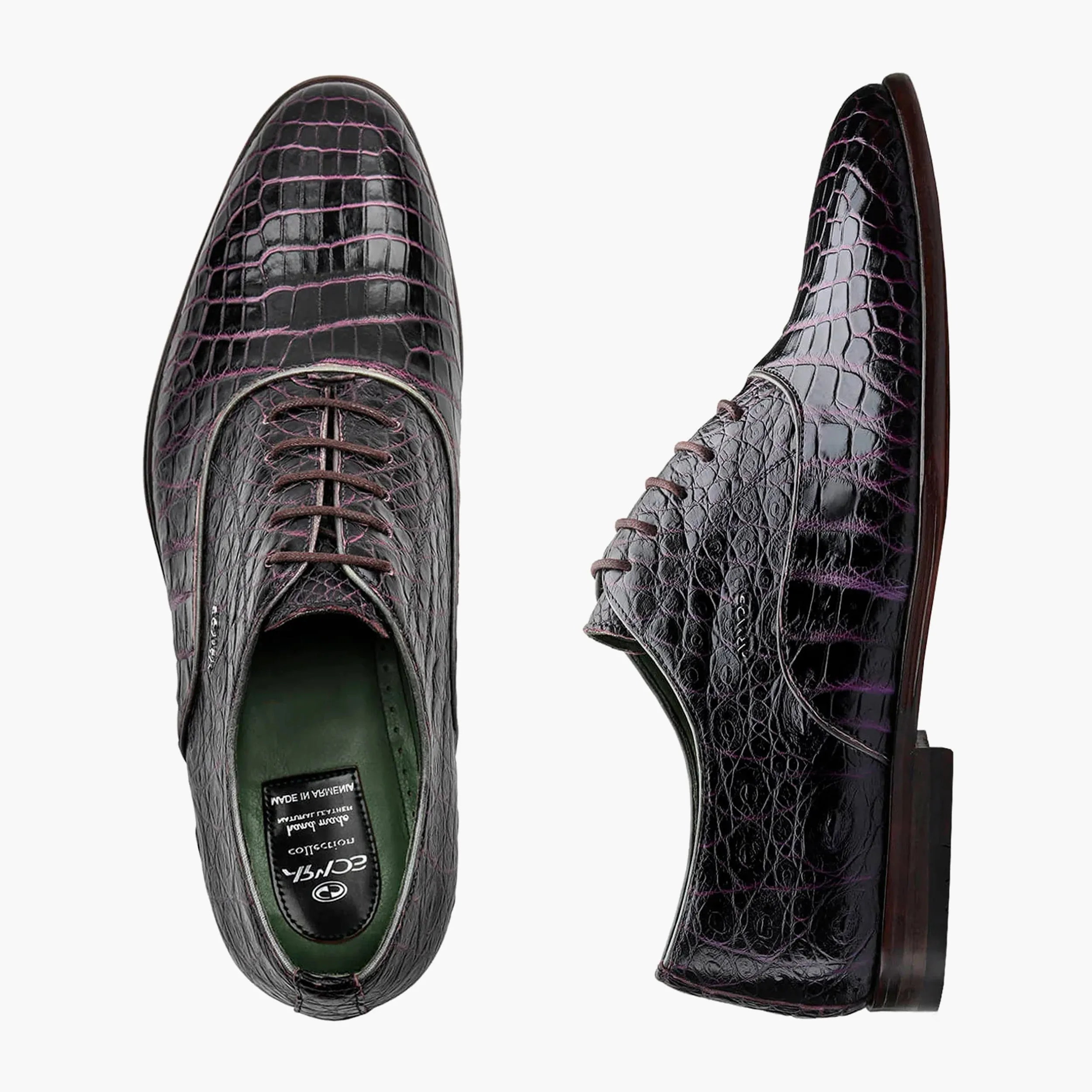 Men’s Purple Crocodile Leather Oxford sold by Armos product image thumbnail 4